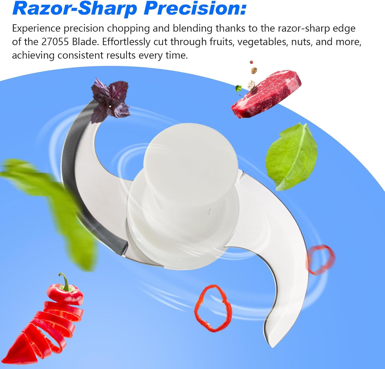 27055 Replacement S Blade丨Robot Coupe Blade Compatible with Robot Coupe Commerci