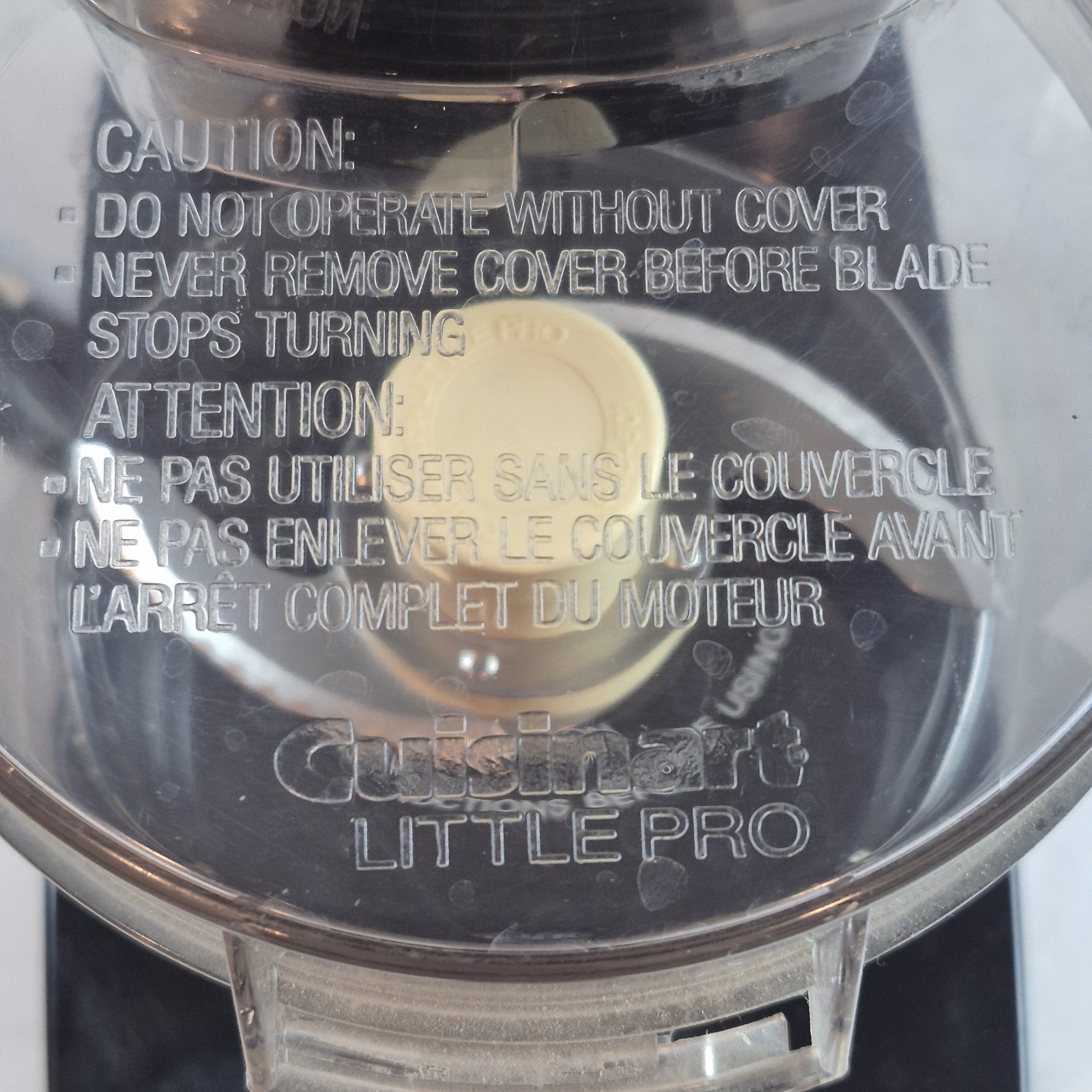 Cuisinart Little Pro Plus Food Processor Black Compact Complete Tested Working