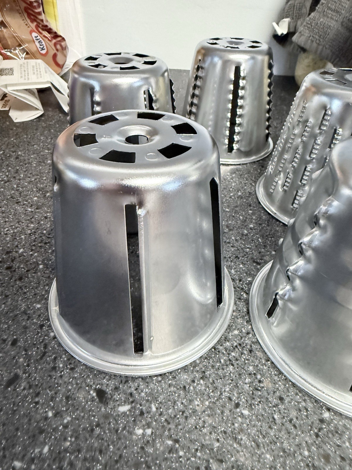 King Kutter Healthy Gourmet Manual Kitchen Cutter Food Processor w/ 4 Cones