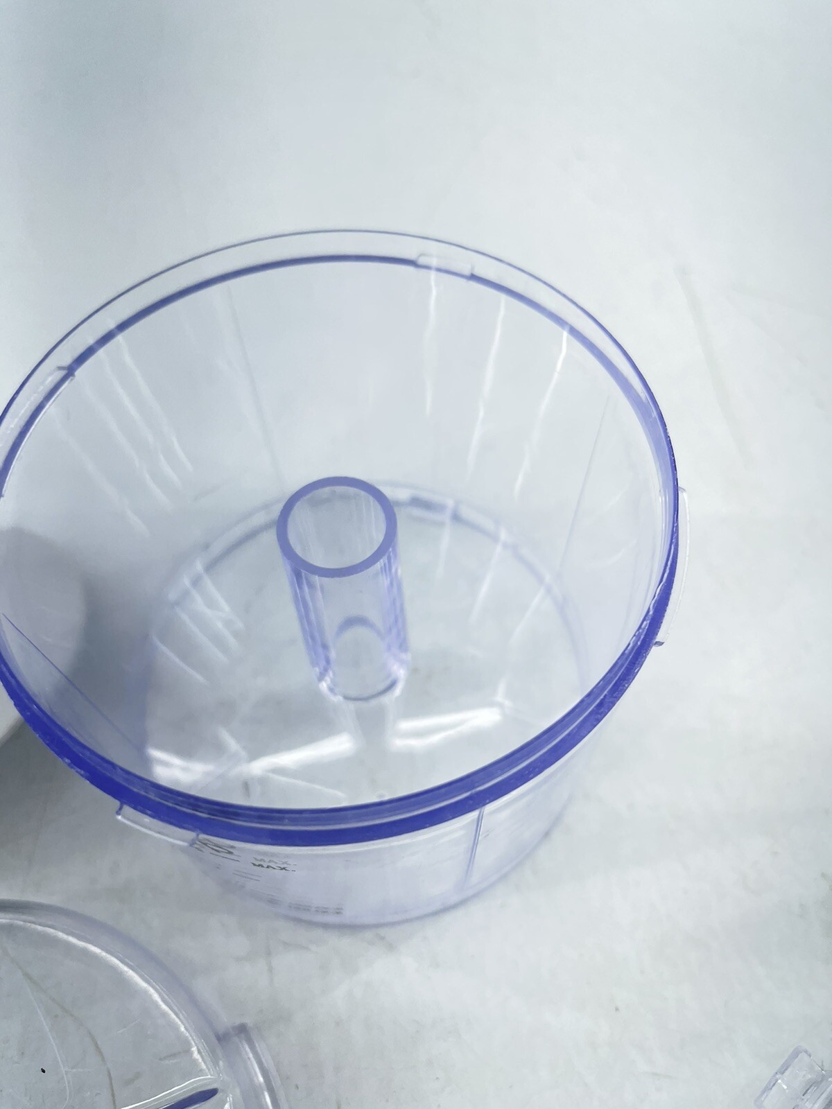 Mini Food Processor Chopper Work Bowl Top/Lid with Shredder Unbranded as is
