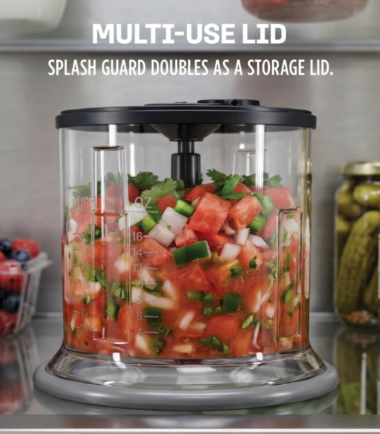 Ninja Express Chop 2-Cup Food Chopper, One-Touch Pulsing, Splash Guard & Storage