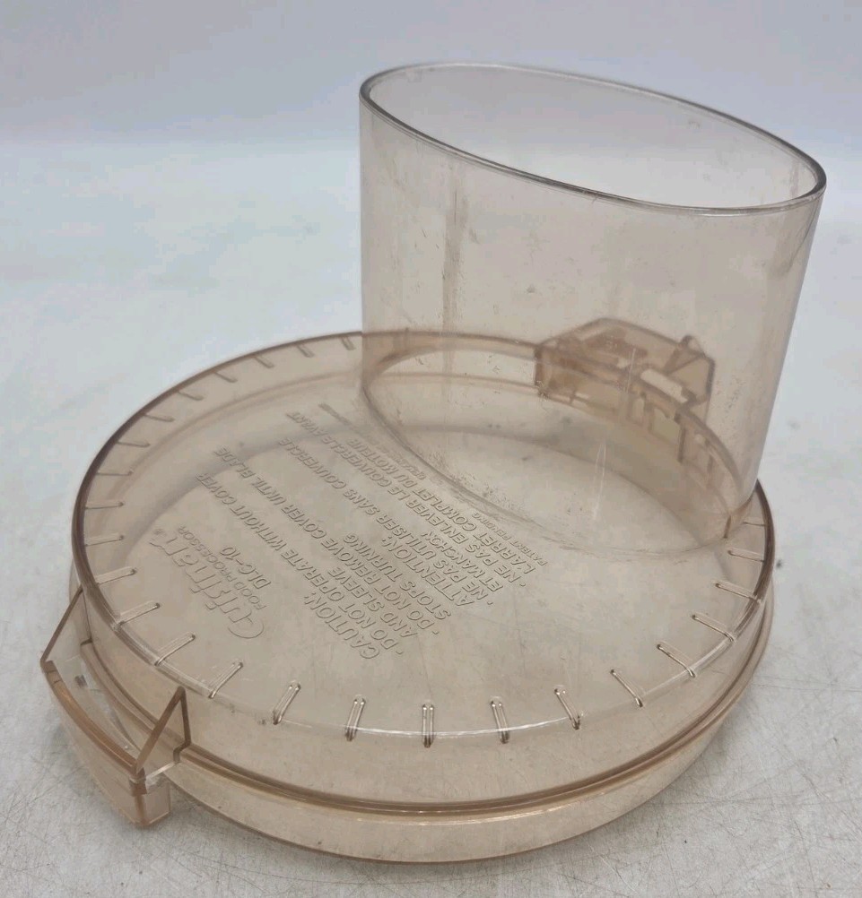 Cuisinart DLC-5/DLC-10 TX Food Processor Work Bowl Cover Lid DLC-117 B ONLY