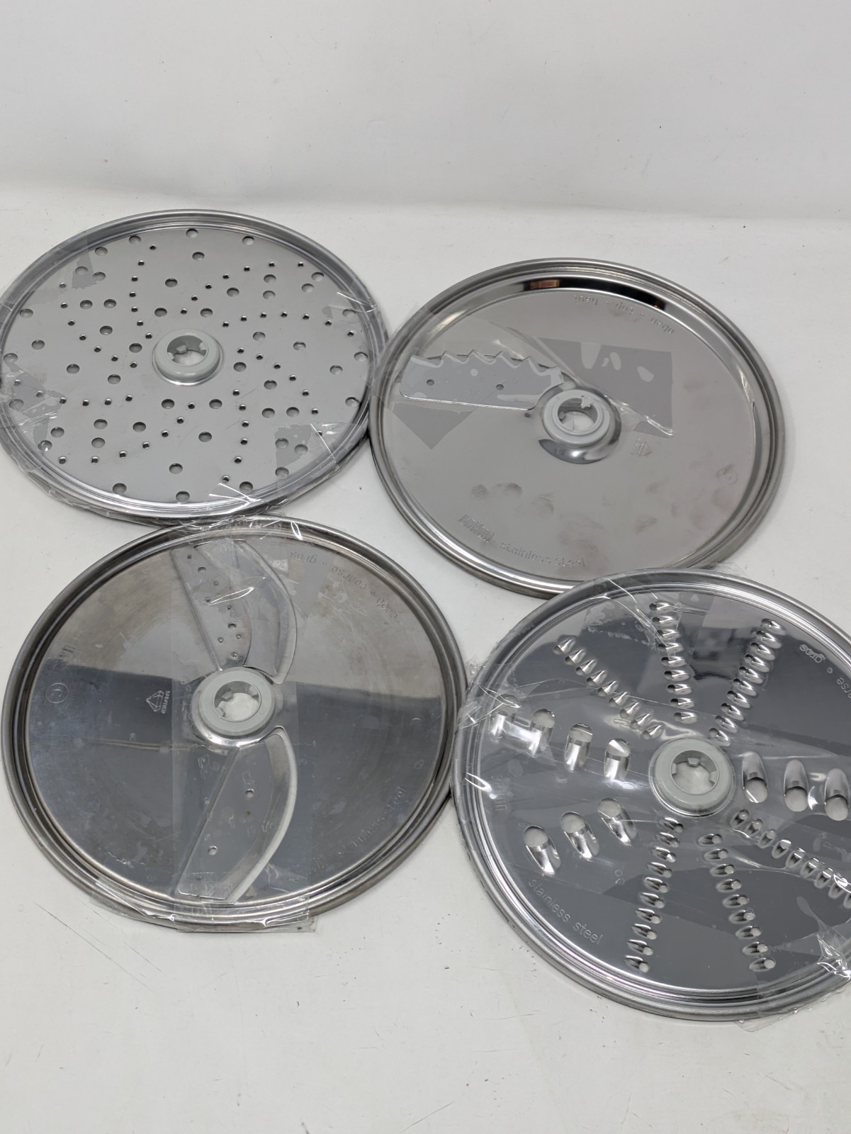 Braun K1000 3210 Food Processor Replacement part 4 Disc Blades Set- VGC