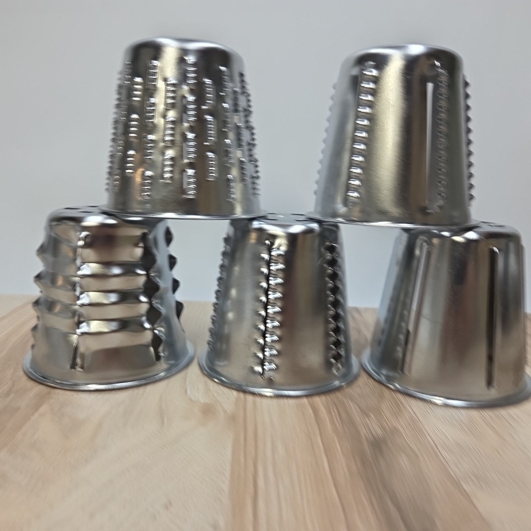Complete Set Of 5- Food Processor Metal Replacement Cones: 1-5 Fits Salad Master
