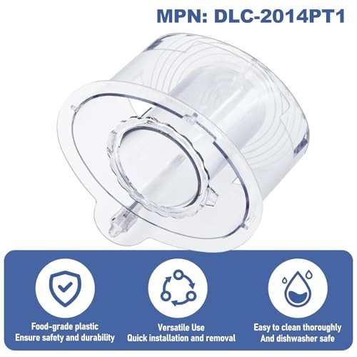 14-Cup Food Processor Parts Replacement – Large & Small Pushers, 4 Locking Tabs,