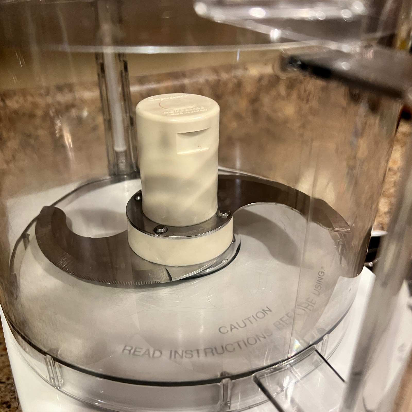 Cuisinart DLC-12 Food Processor White Base Bowl Lid Blades Tested Works Japan