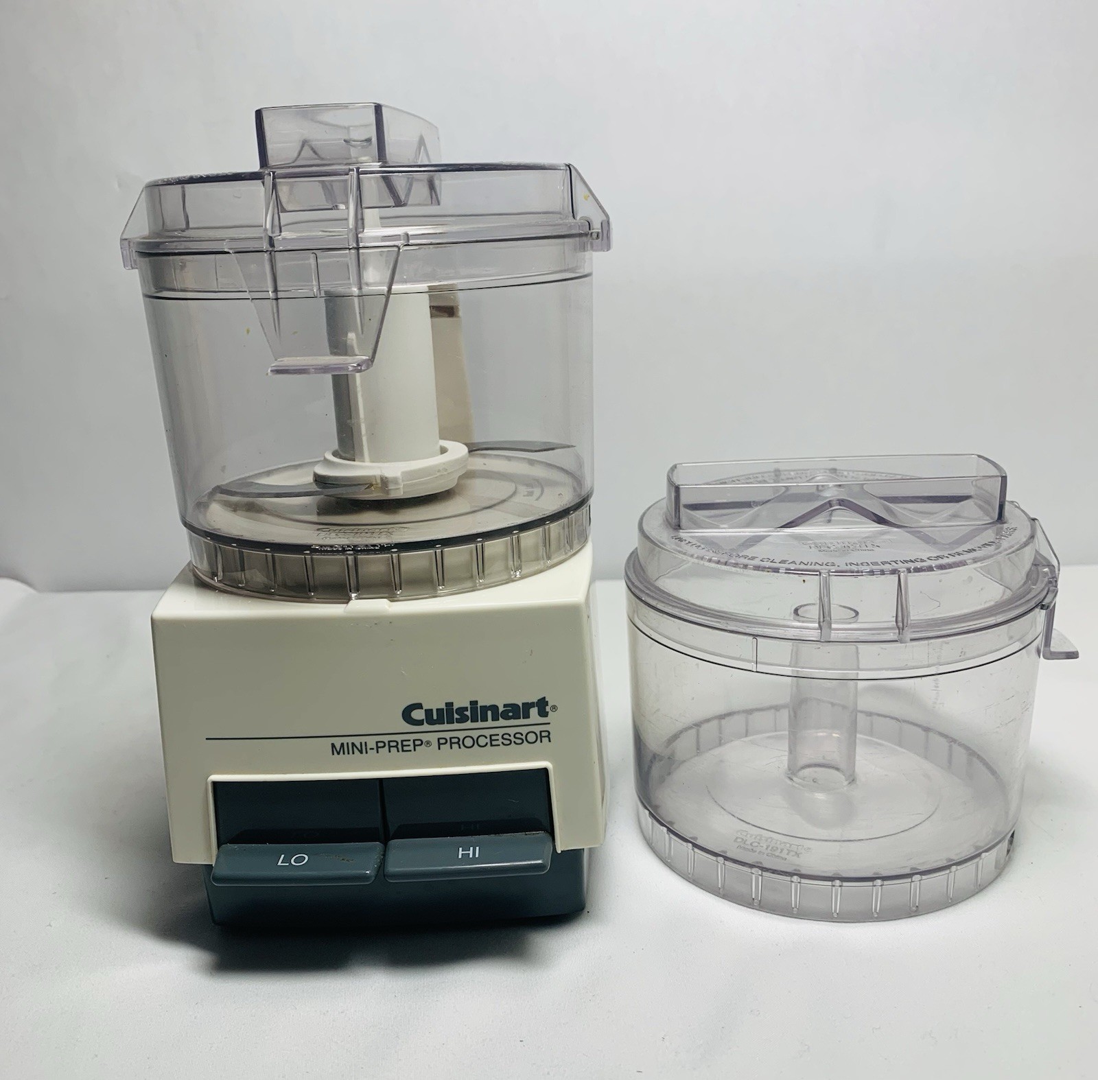 Cuisinart MiniPrep Food Processor 2 Spd DLC1TX White Clean Works Extra Canister