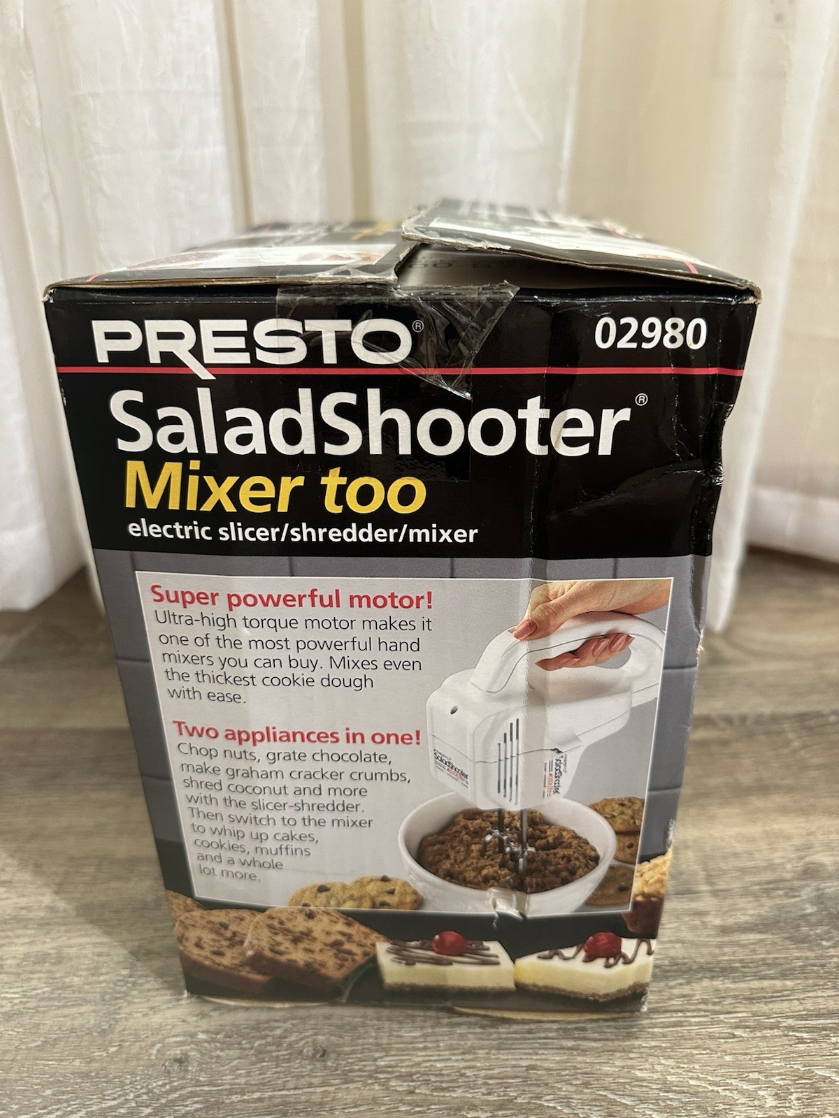 Presto Salad Shooter & Mixer Too 02980 Electric Slicer Shredder & Mixer
