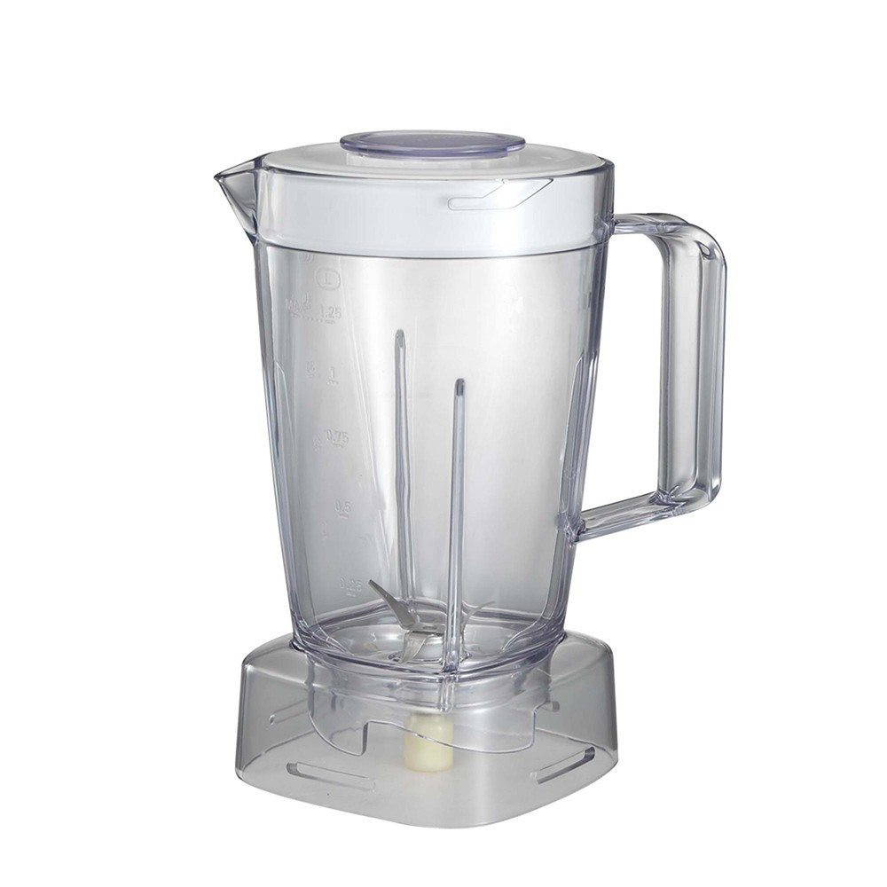 1.25L Plastic Transparent Blender Jar Suitable for Moulinex LM242025 and LM242B2