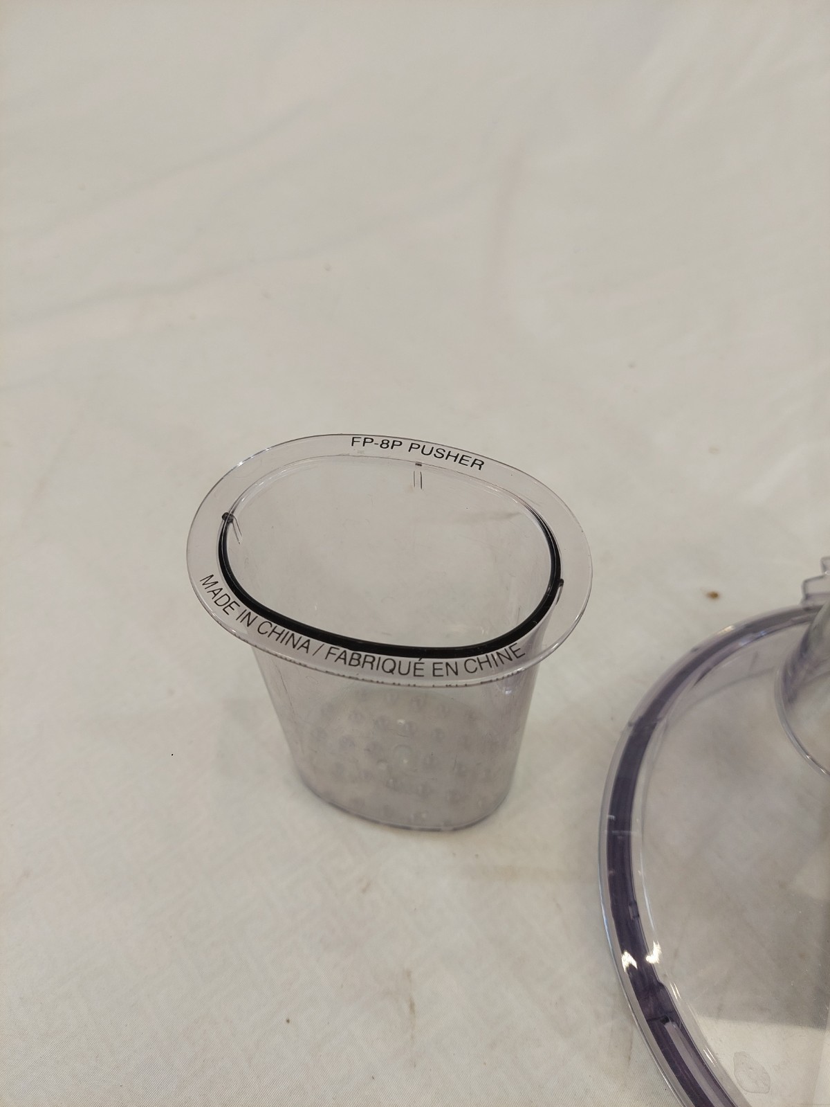 Cuisinart Food Processor FP-8WBC Work Bowl Lid W/Pusher
