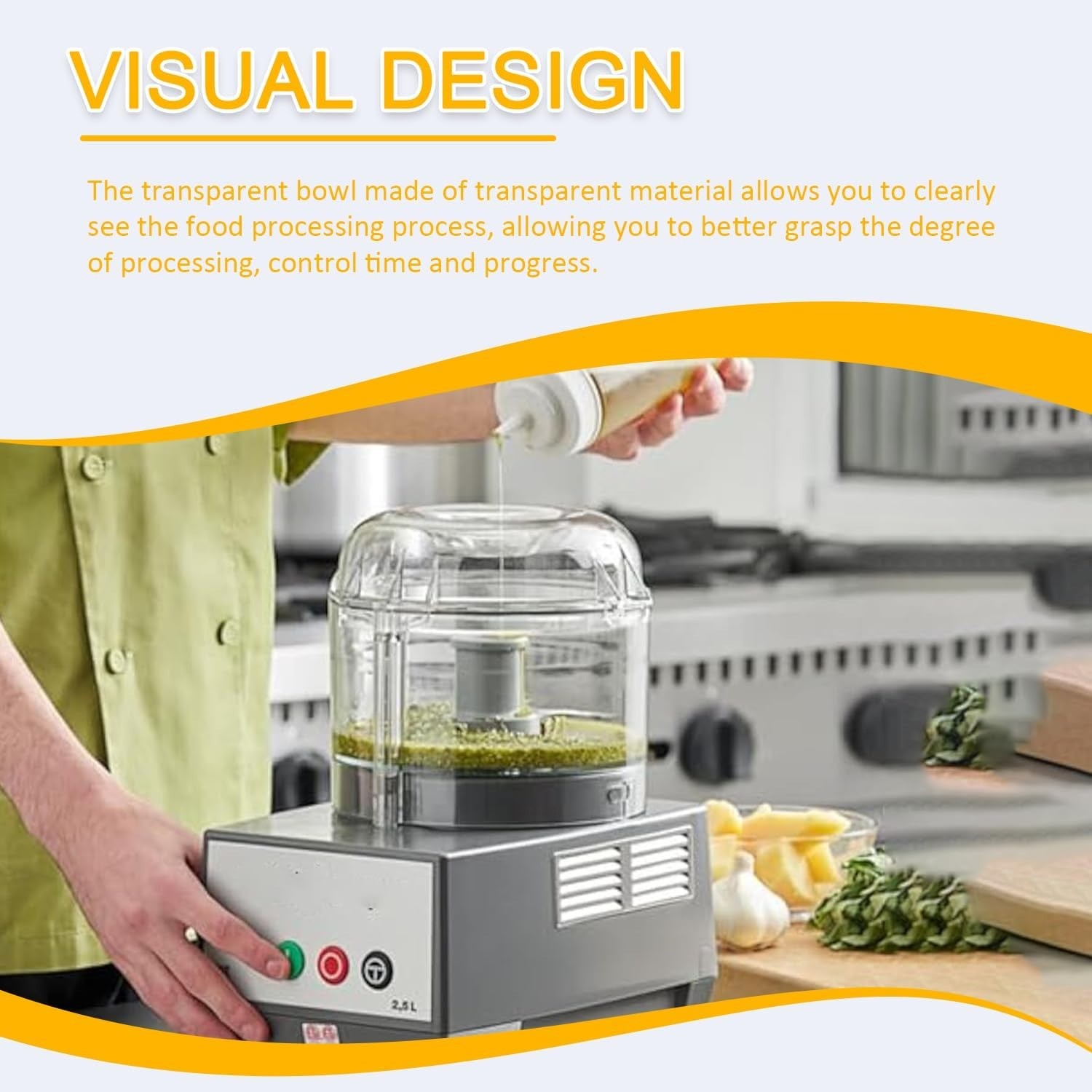 112203 Food Processor 3 Quart Clear Bowl compatible with Robot Coupe R2