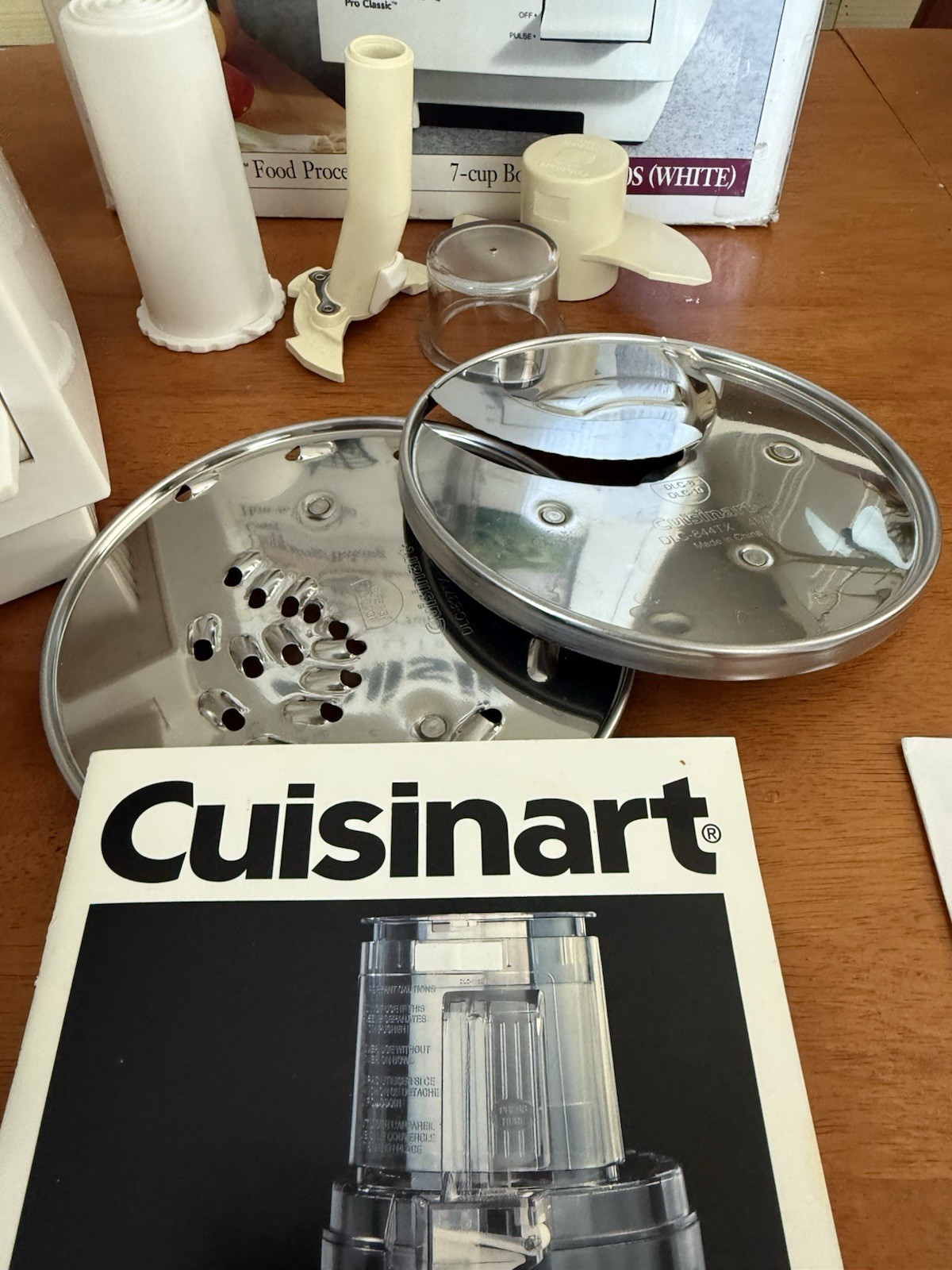 Cuisinart PRO Classic Food Processor DLC-10C 7 Cups Original Manual 1999 Tested