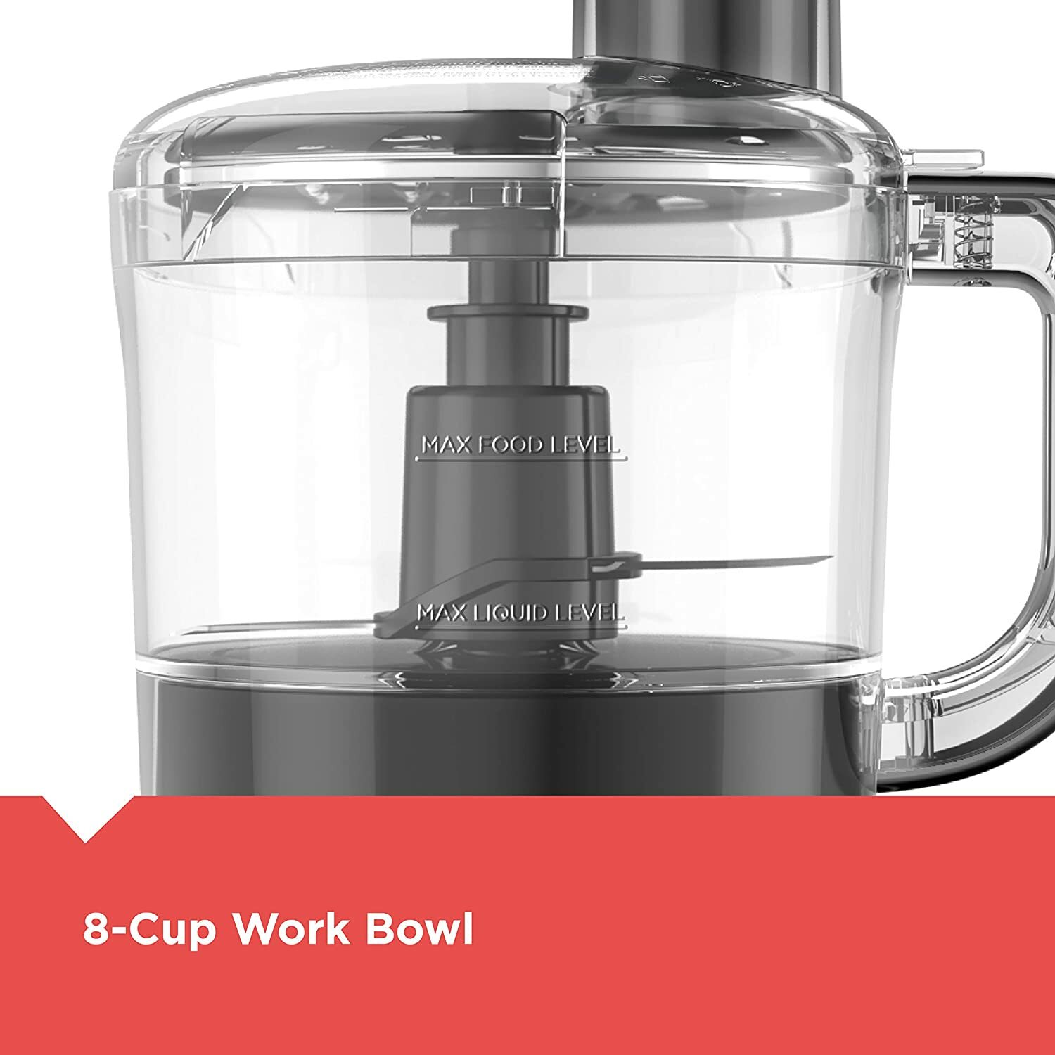 Black+Decker 3-in-1 Easy Assembly 8-Cup Food Processor, Black, FP4150B