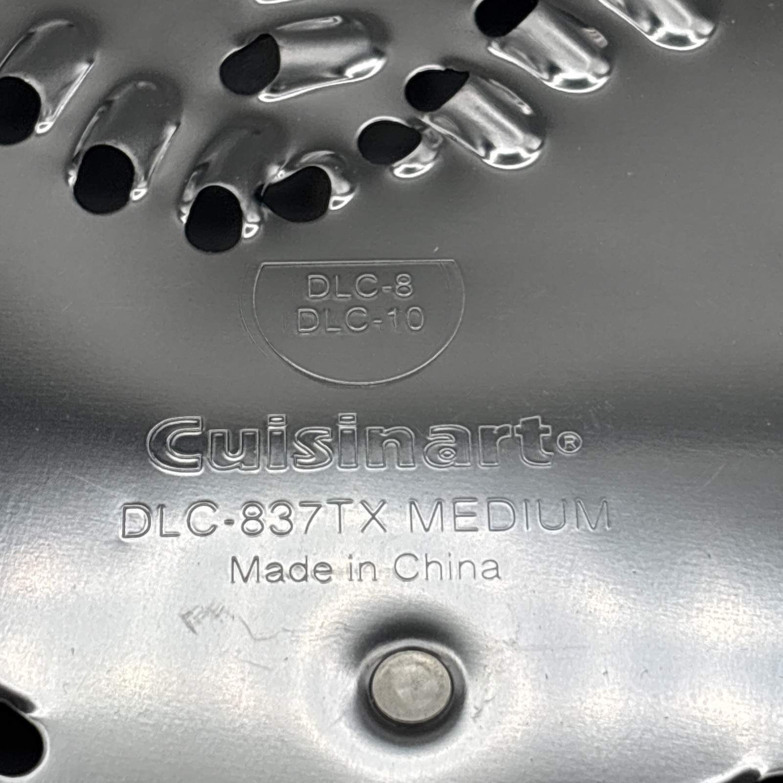 Cuisinart Food Processor Medium Shredding Disk DLC-837TX