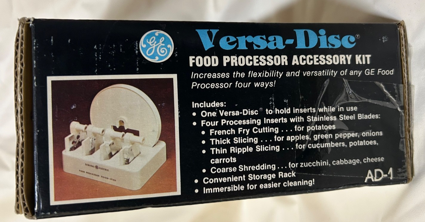 Vintage – GE AD1 General Electric Versa-Disc Food Processor Accessory Kit