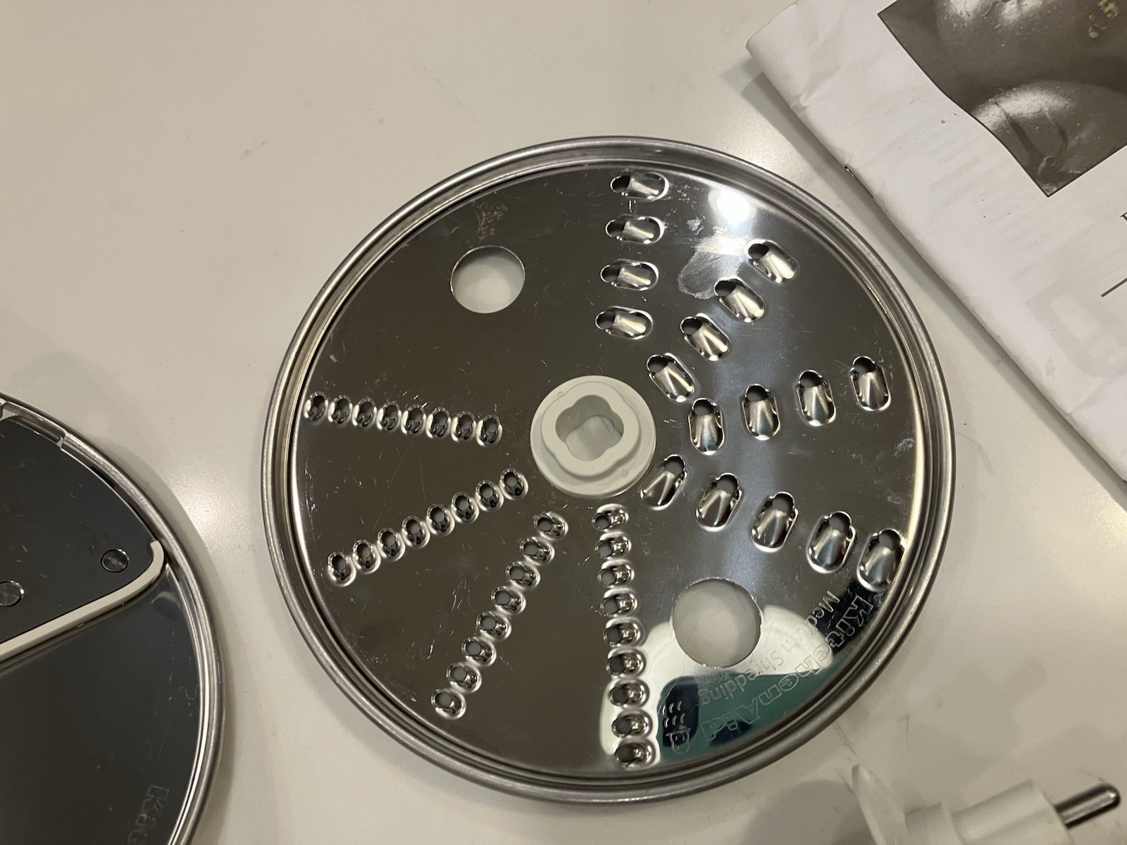 KitchenAid KFP0711CU0 7 Cup S Blade Slice Shred Disc Set w/ Adapter OEM Nice