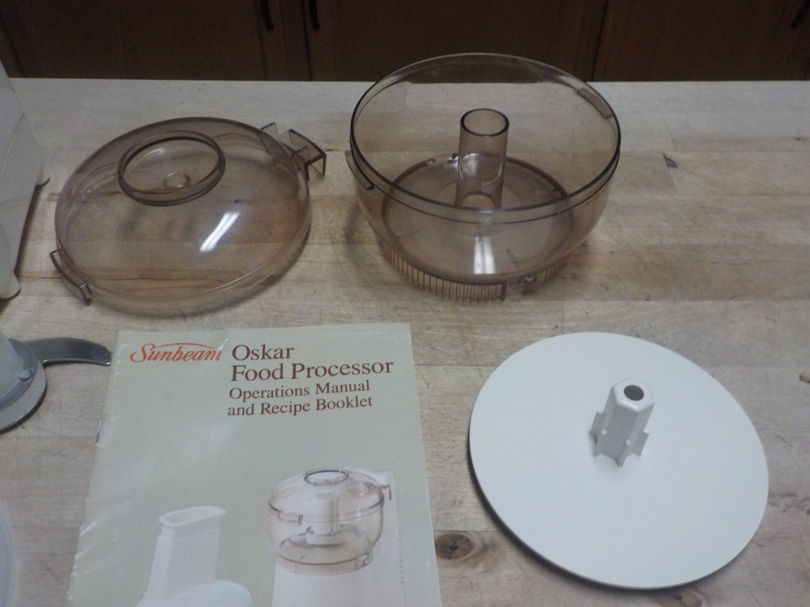 Vintage Sunbeam Oskar Food Processor 14081 Made in France Works! w/Recipe-Manual
