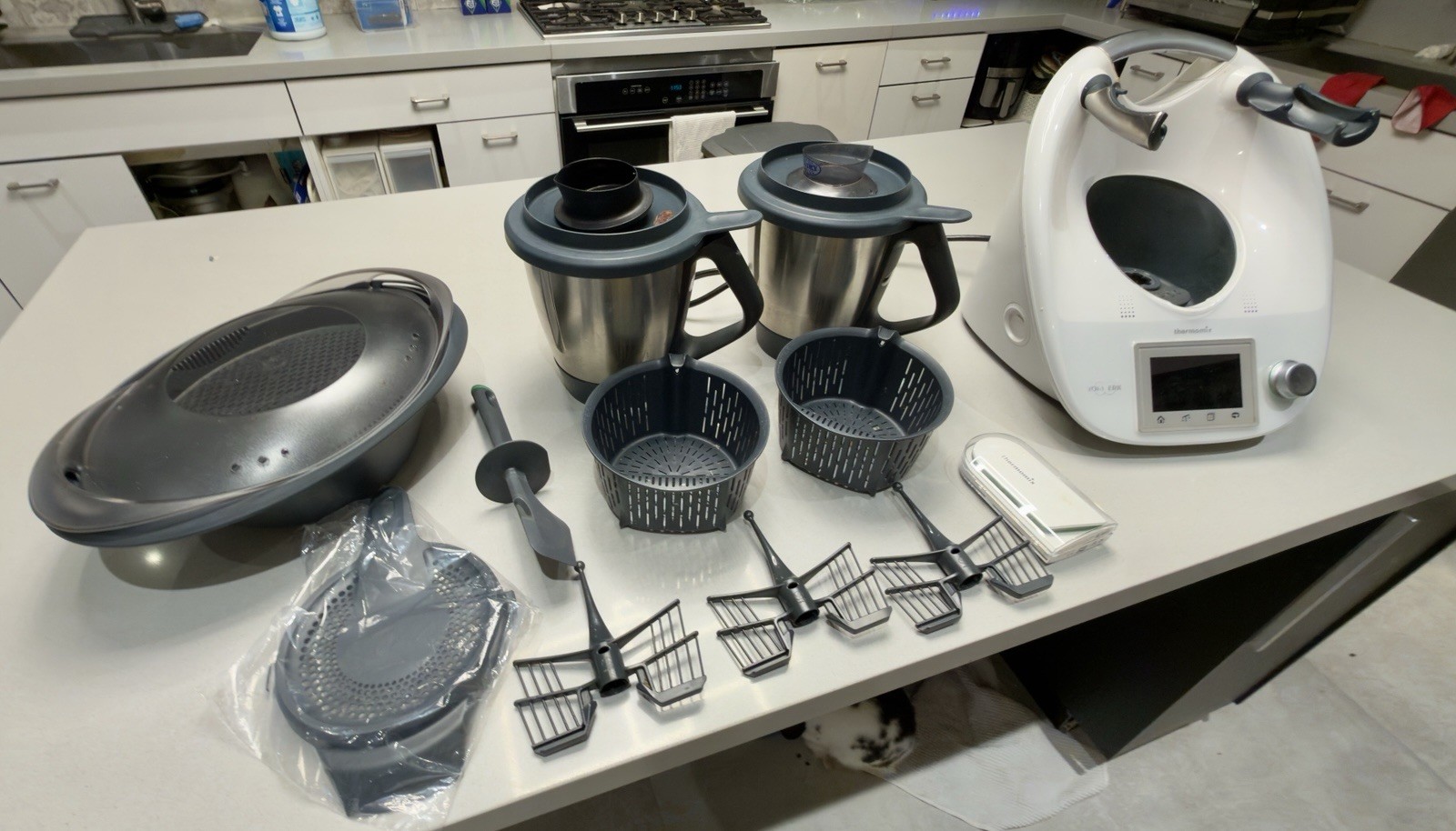 Thermomix TM5 MEGA BUNDLE – 2 Bowls + Cook Key + Varoma + All Blades + USA 110V