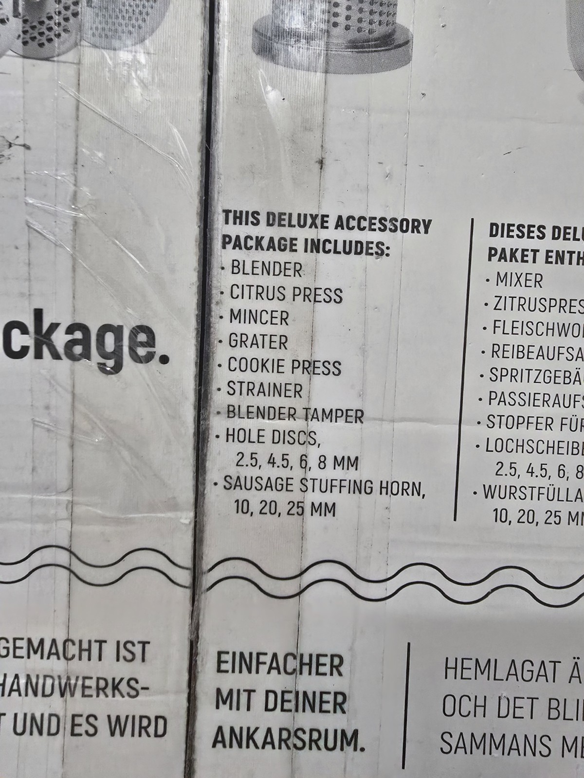 Ankarsrum Deluxe Accessory Package – Food Grinder, Blender, Juicer And More!