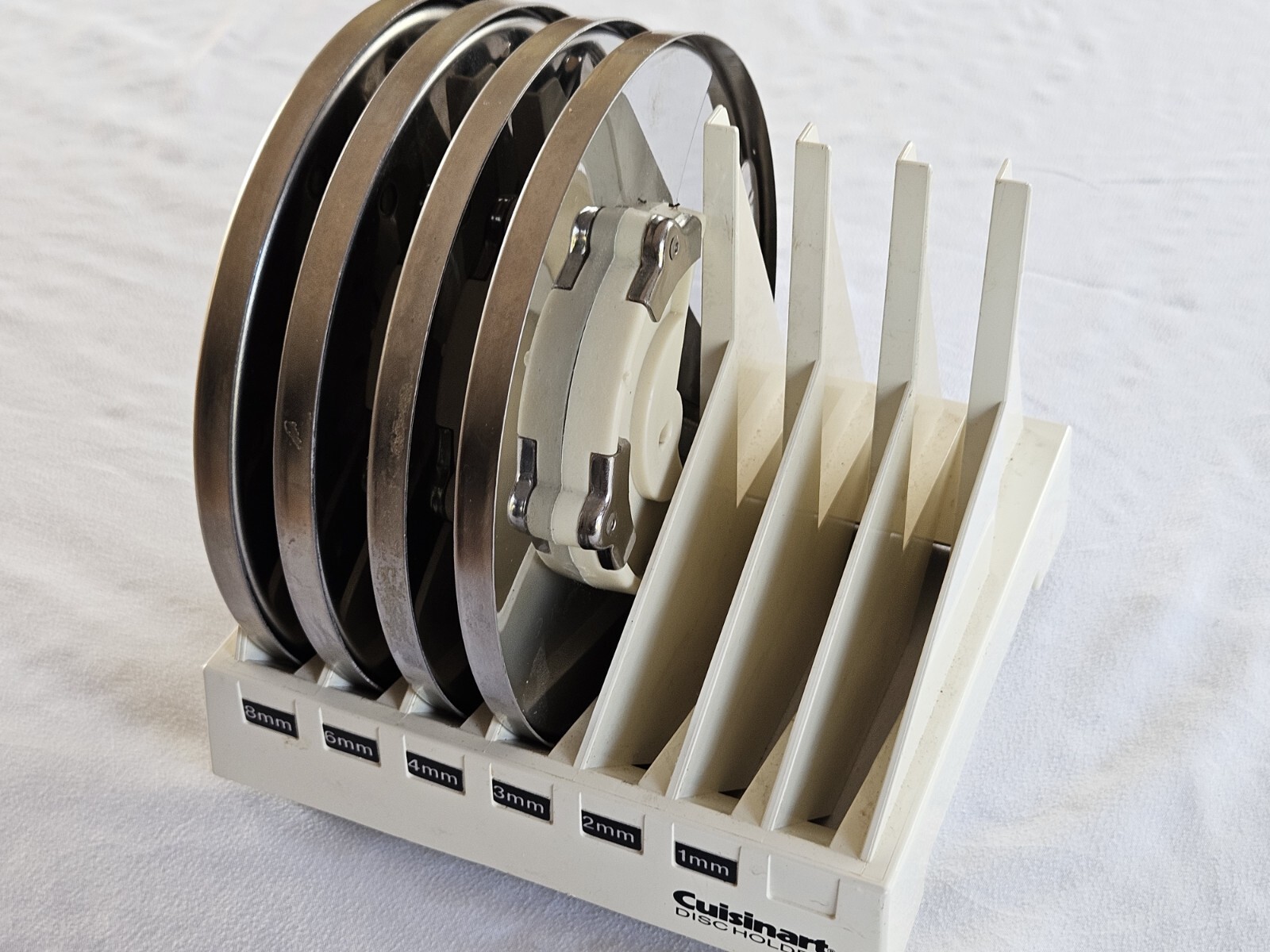 Cuisinart Disc Holder DLC-7 with 4 Discs 3x3mm 4mm 6mm 6x6mm