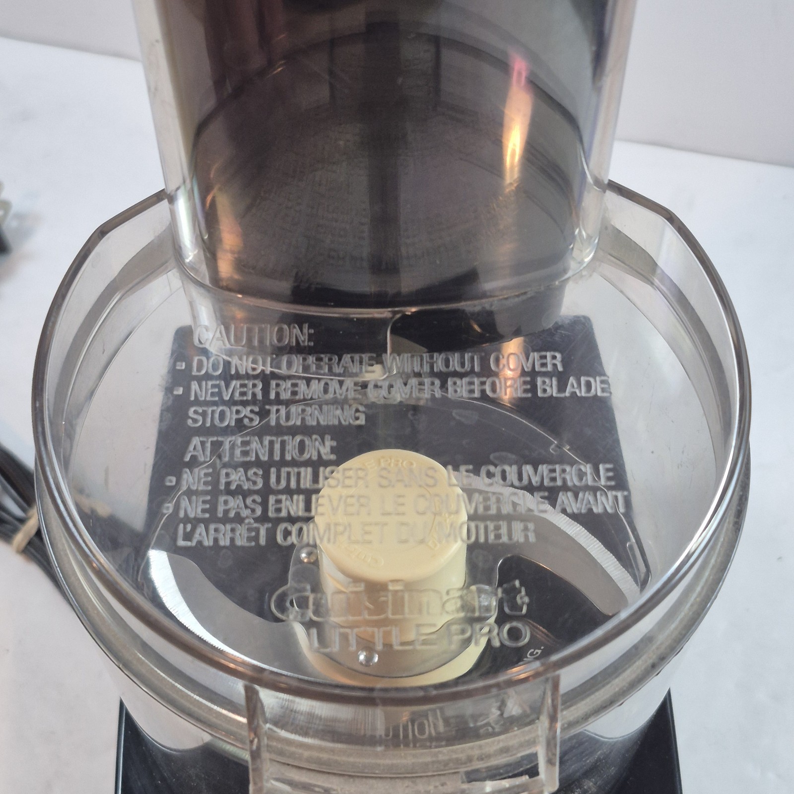 Cuisinart Little Pro Plus Food Processor Black Compact Complete Tested Working