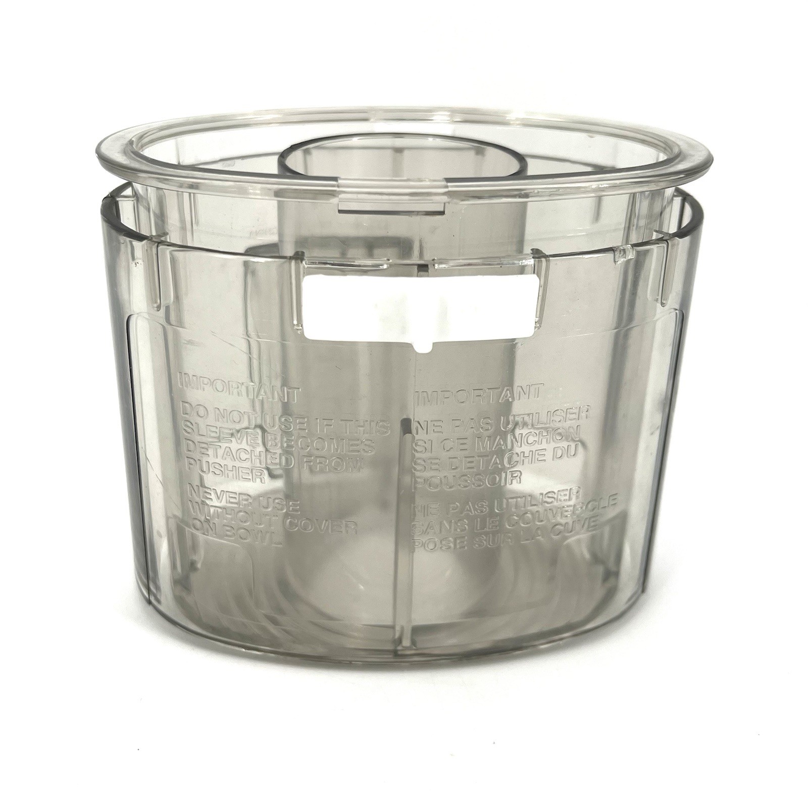 Cuisinart Pro Custom 11 Food Processor – Replacement Chute Pusher w/ Sleeve