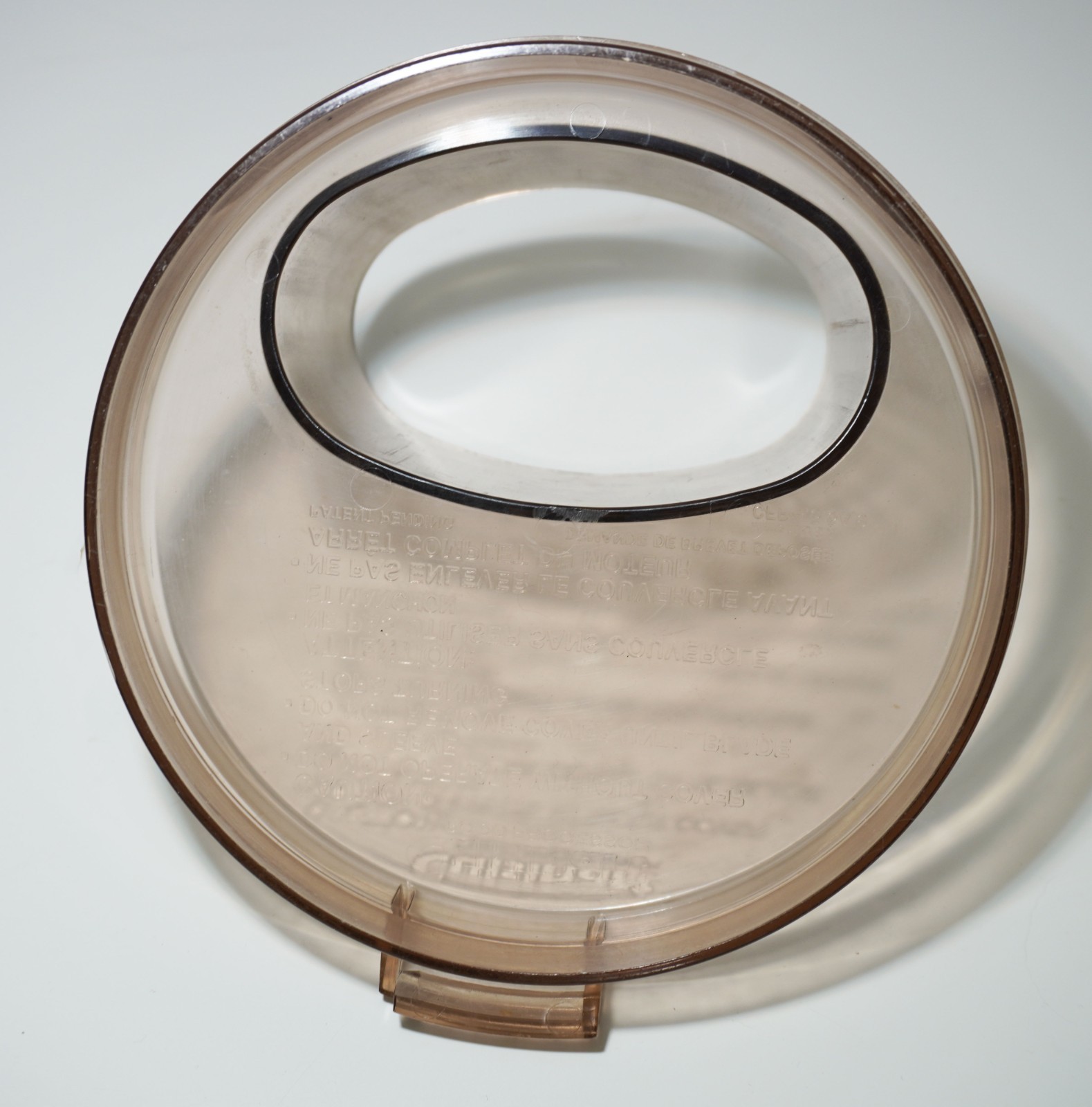 Cuisinart Food Processor CFP-9, 9A, 5A, 5, 4 Replacement Amber Lid France VTG