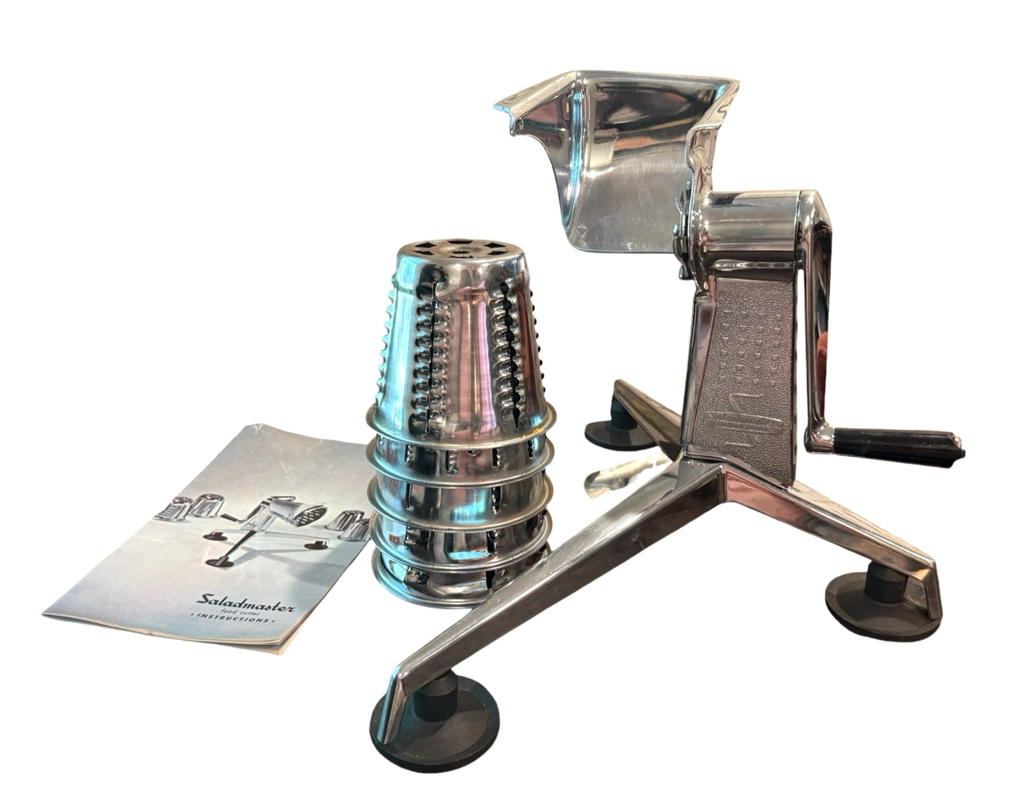 Saladmaster Machine with 5 Cones Manual Food Processor Slicer Grater Shredder