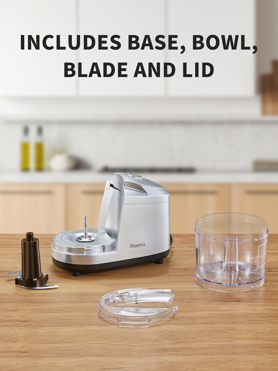 1.5-Cup One-Touch Electric Food Chopper 100W Mini Food Processor Meat Grinder