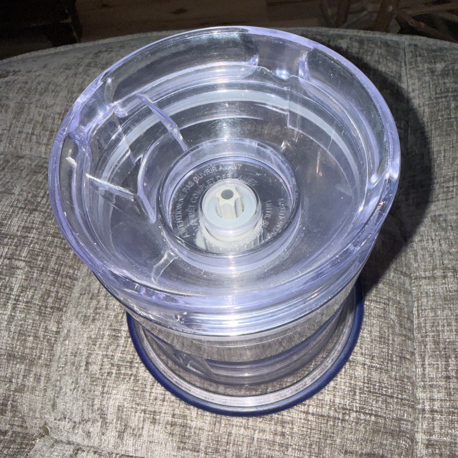 Ninja Food Processor Master Prep 16 oz 2 Cup Replacement Bowl Top & Blade Blue