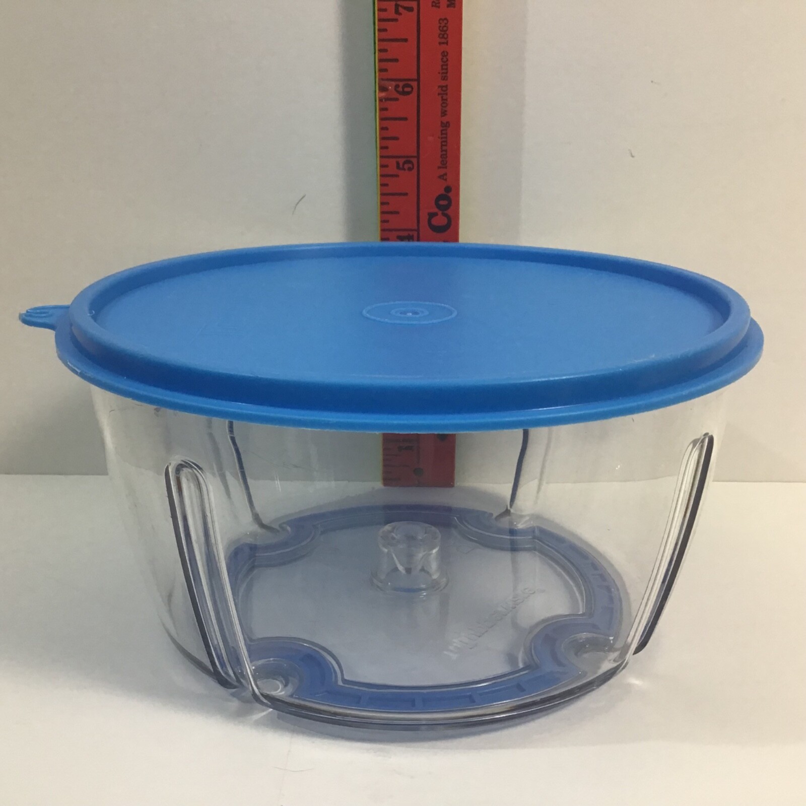 Tupperware 8 pc Blue Quick Chef Pro System Manual Food Processor chopper spinner