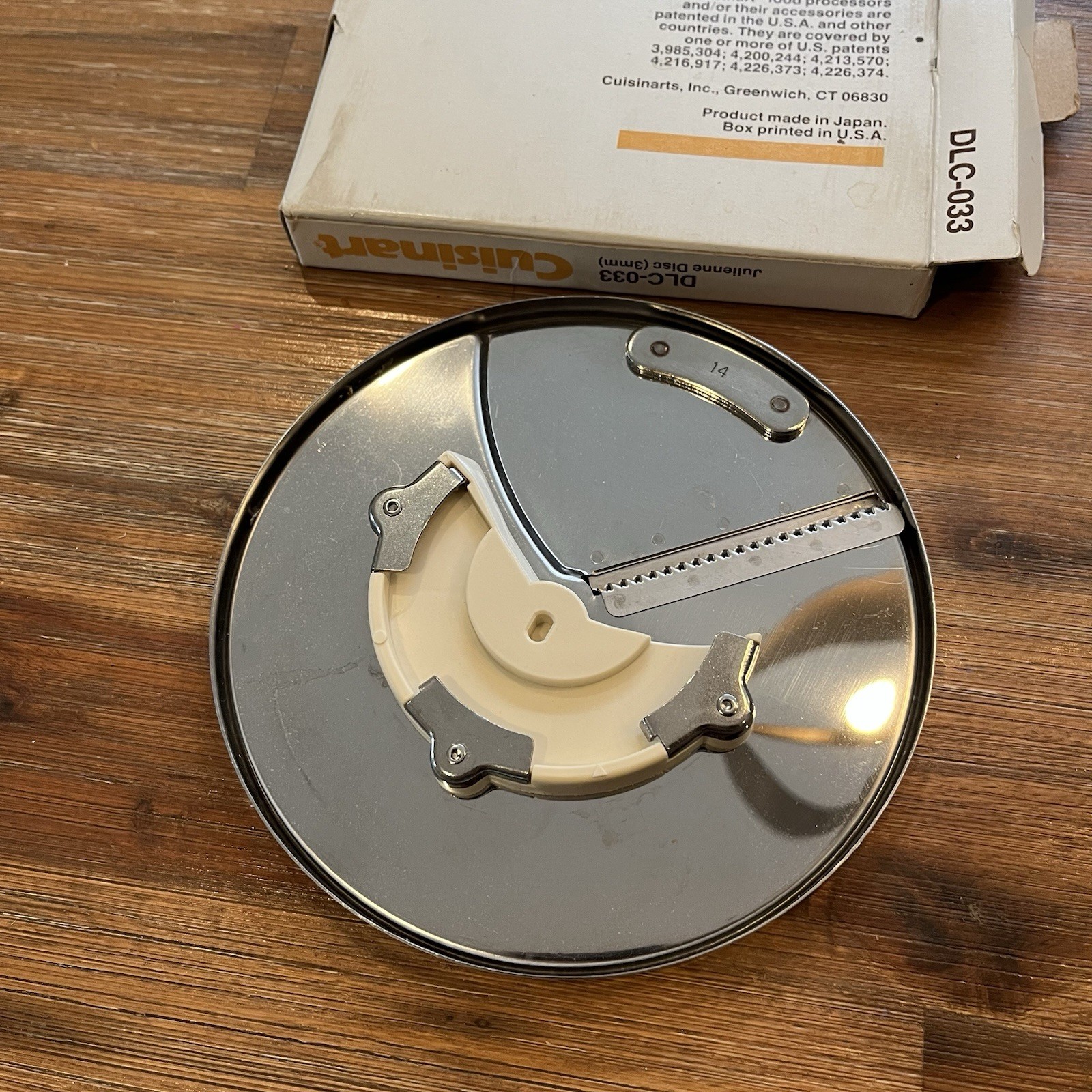 Cuisinart DLC-033 Square Julienne Disc 3mm 1/8″ for DLC-7 Series