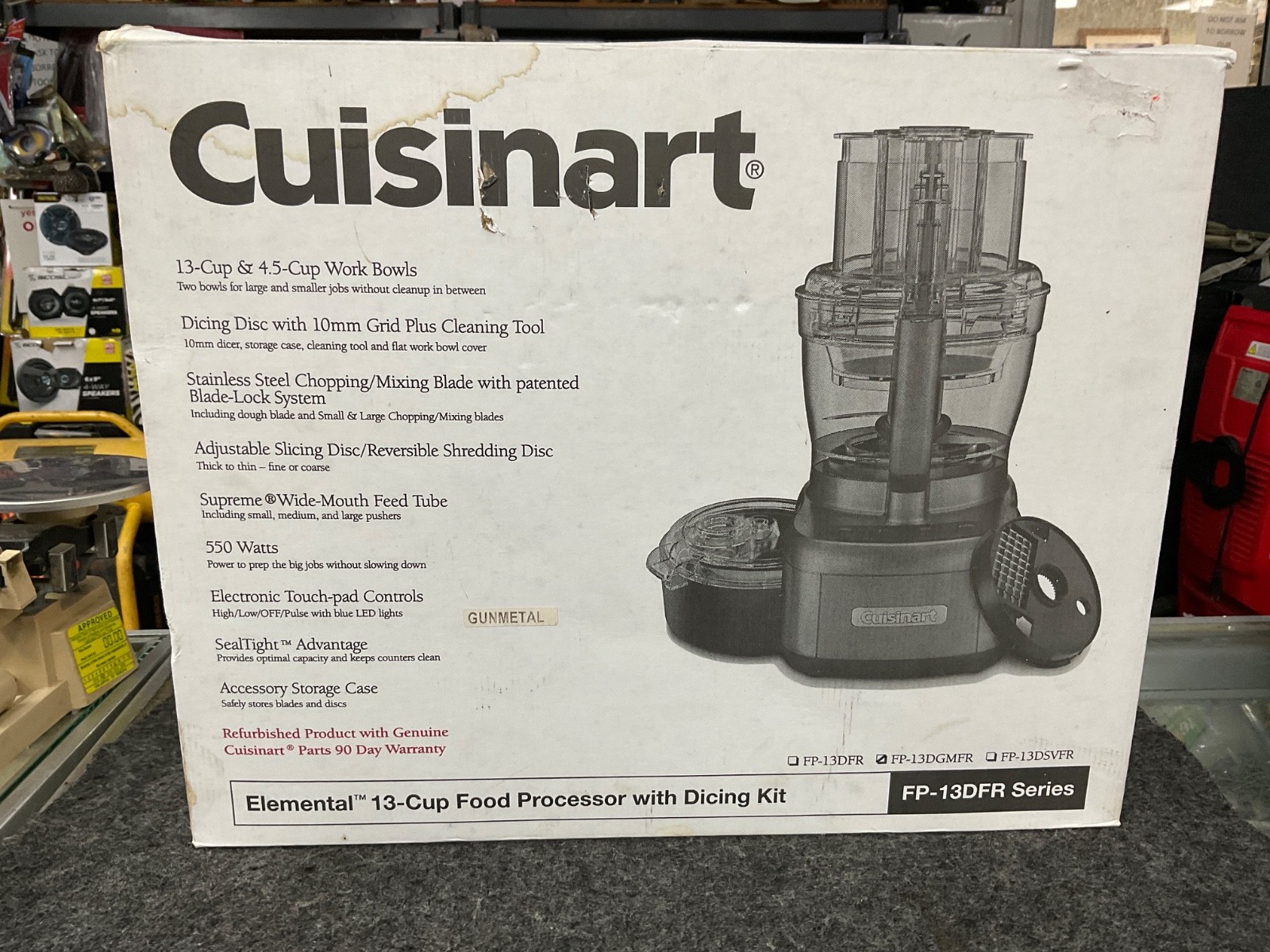 Cuisinart 13 Cup Food Processor White Core Custom 13-Cup Multi FP-13DFR