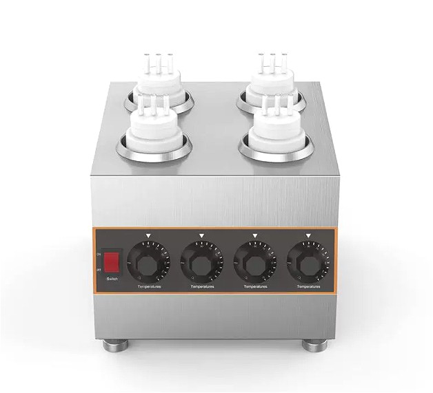 4 Cylinder｜Sauce Container｜Hot Chocolate Machine｜Sauce Dispenser｜Heating