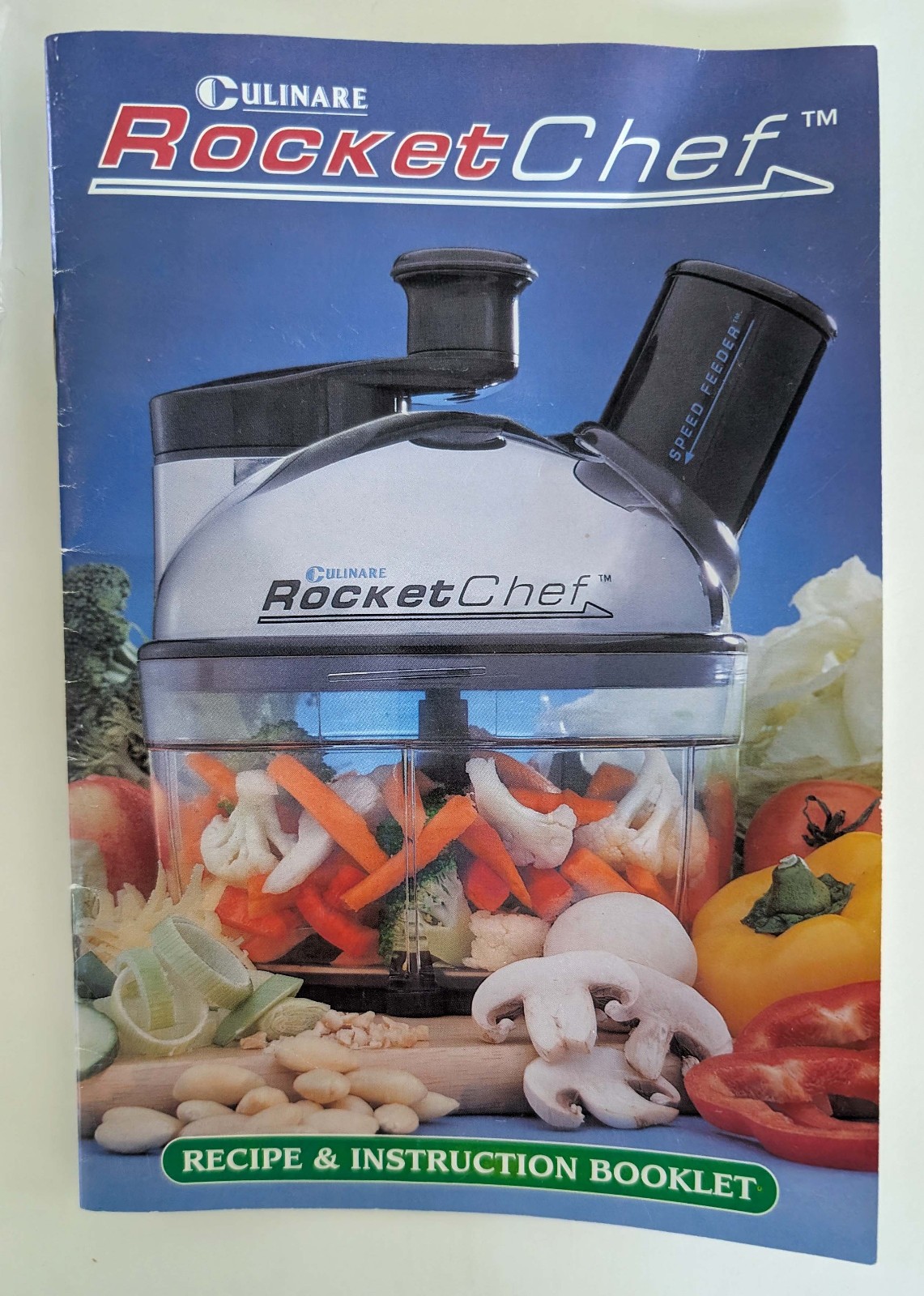 NEW Culinare Rocket Chef Food & Ice Cream Processor Hand Powered Vegetables