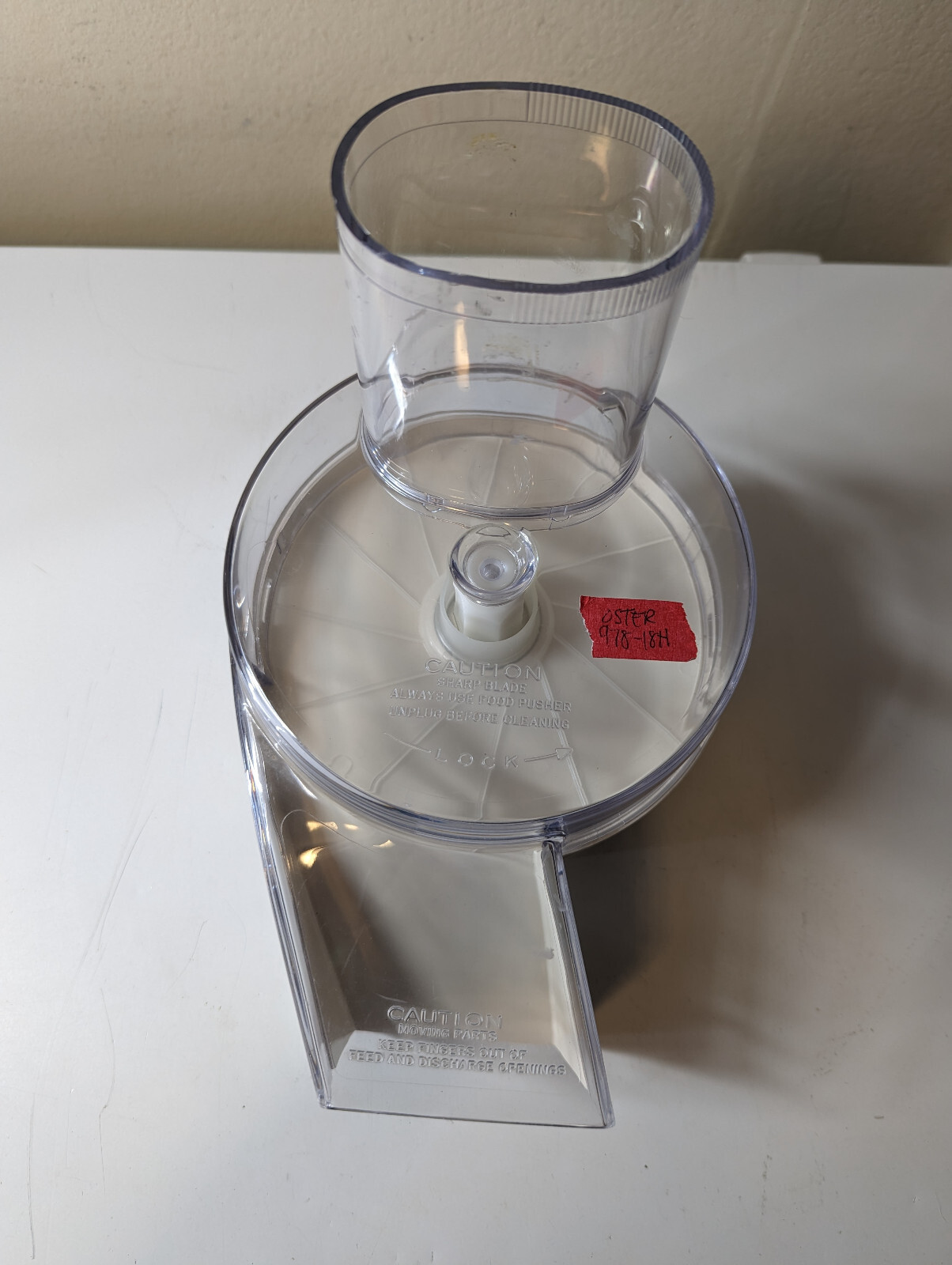 Oster 978-18H Chute Assembly Lid Replacement Part 957-38F