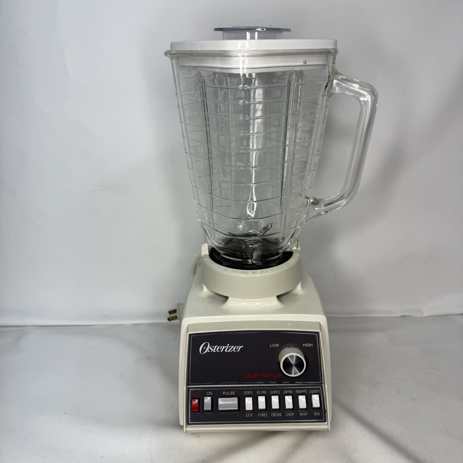 Vintage Osterizer Dual Range Pulse Matic 12 Blender 852-08A Pitcher 5 Cups