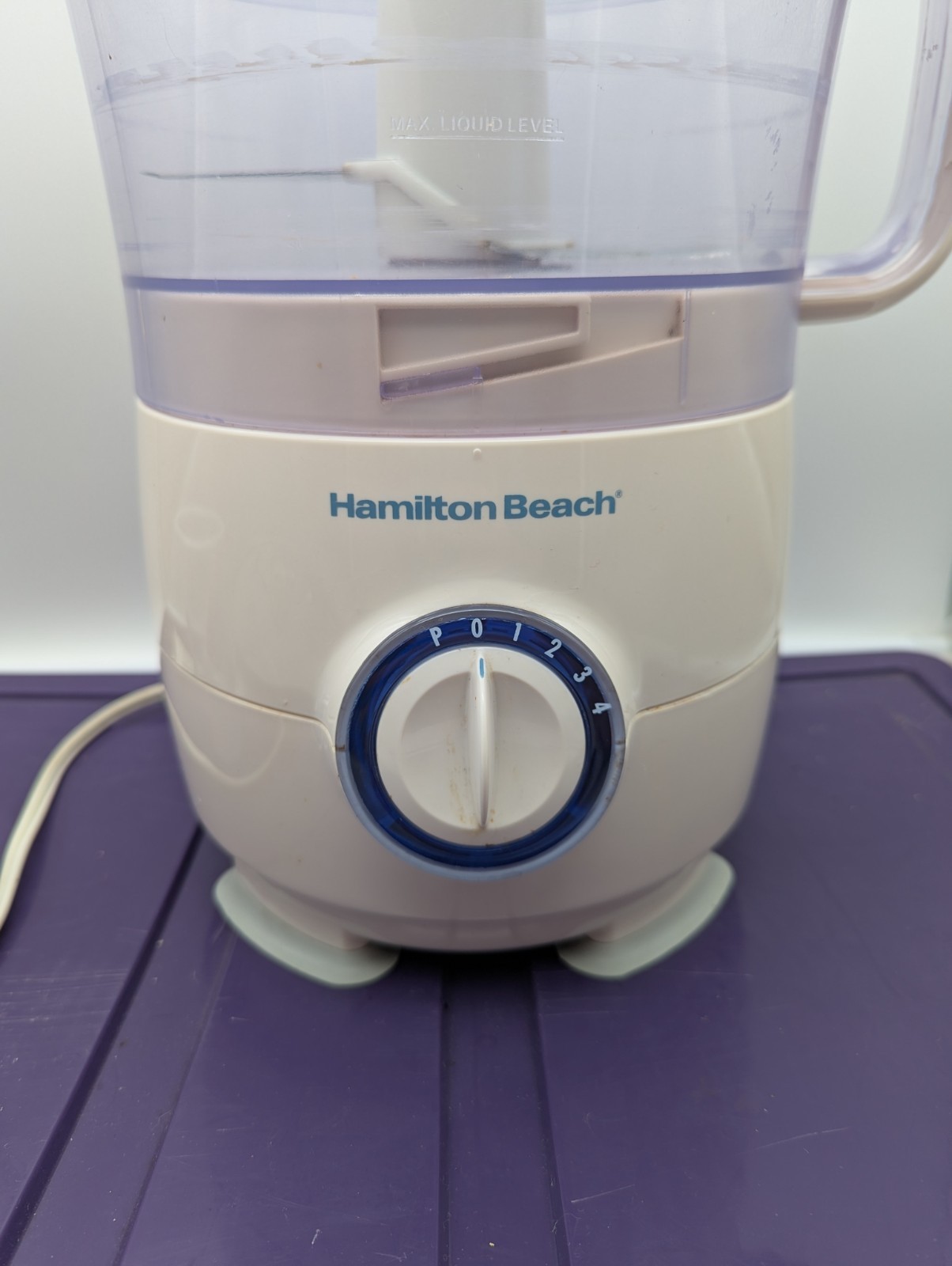 Hamilton Beach Food Processor 70590 FP11 120V White Tested Works