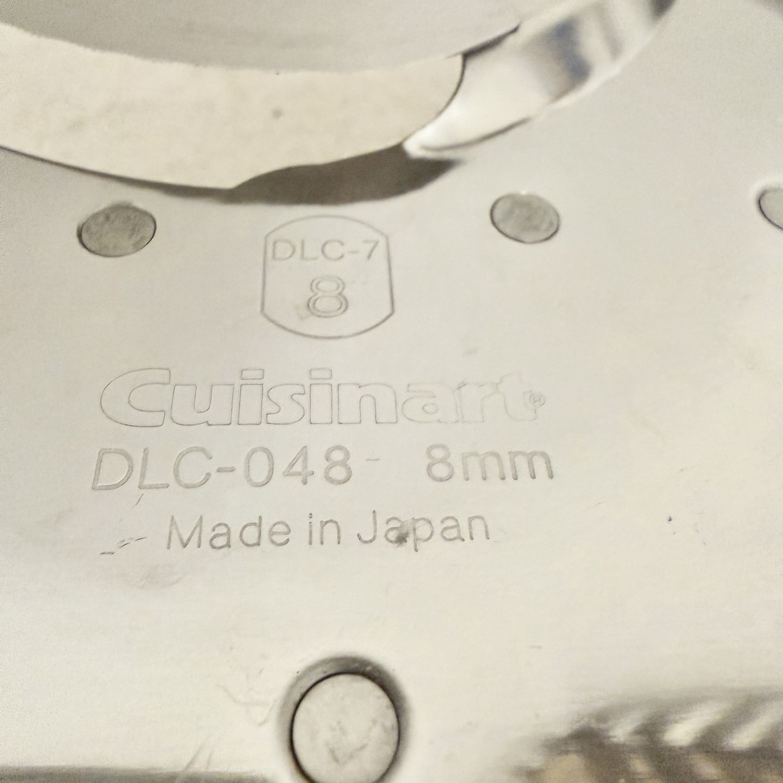 Cuisinart DLC-7 DLC-048 8mm Slicing Disc Food Processor Blade Japan