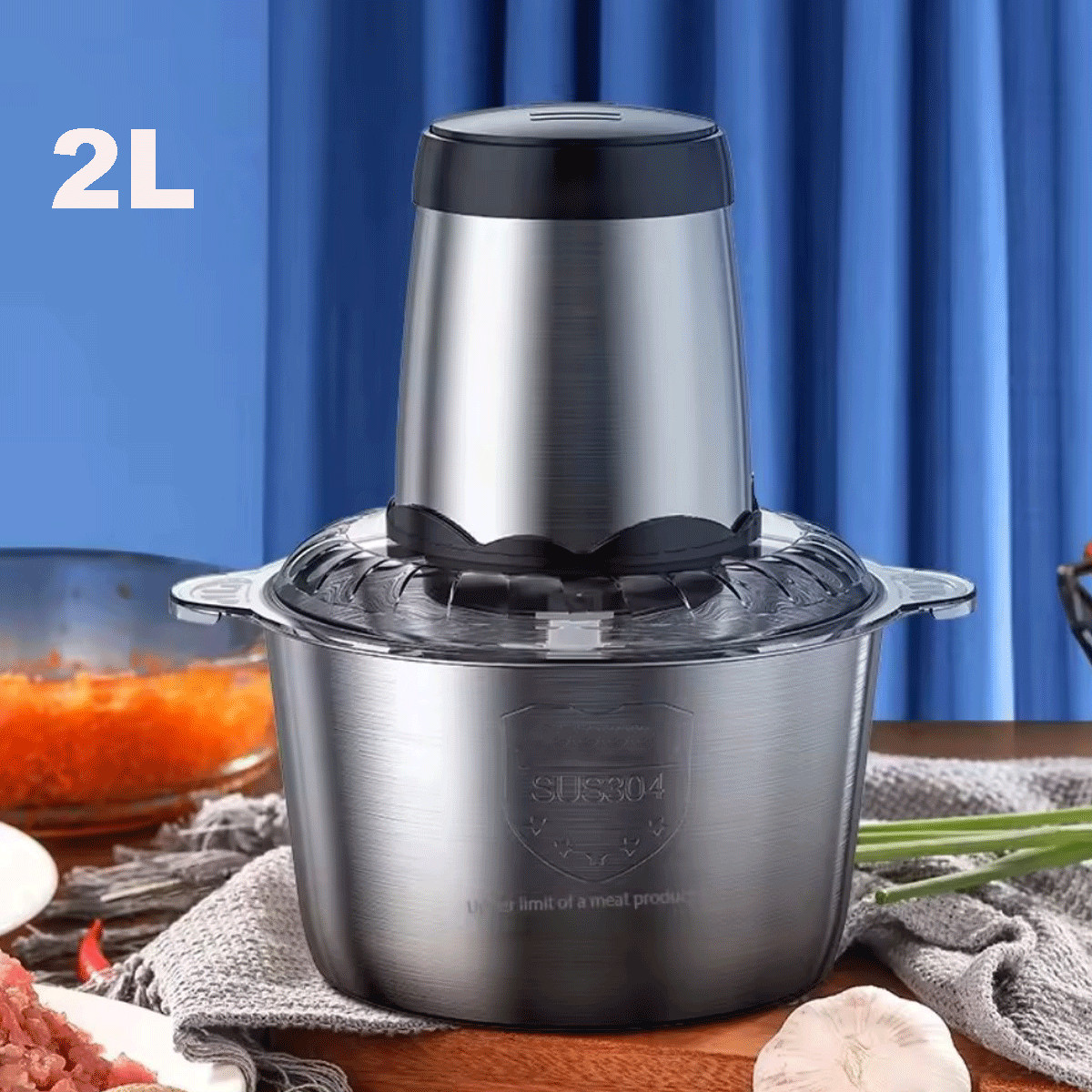 Electric Meat Grinder Food Processor Fruits Blender Veg Chopper Sausage Maker