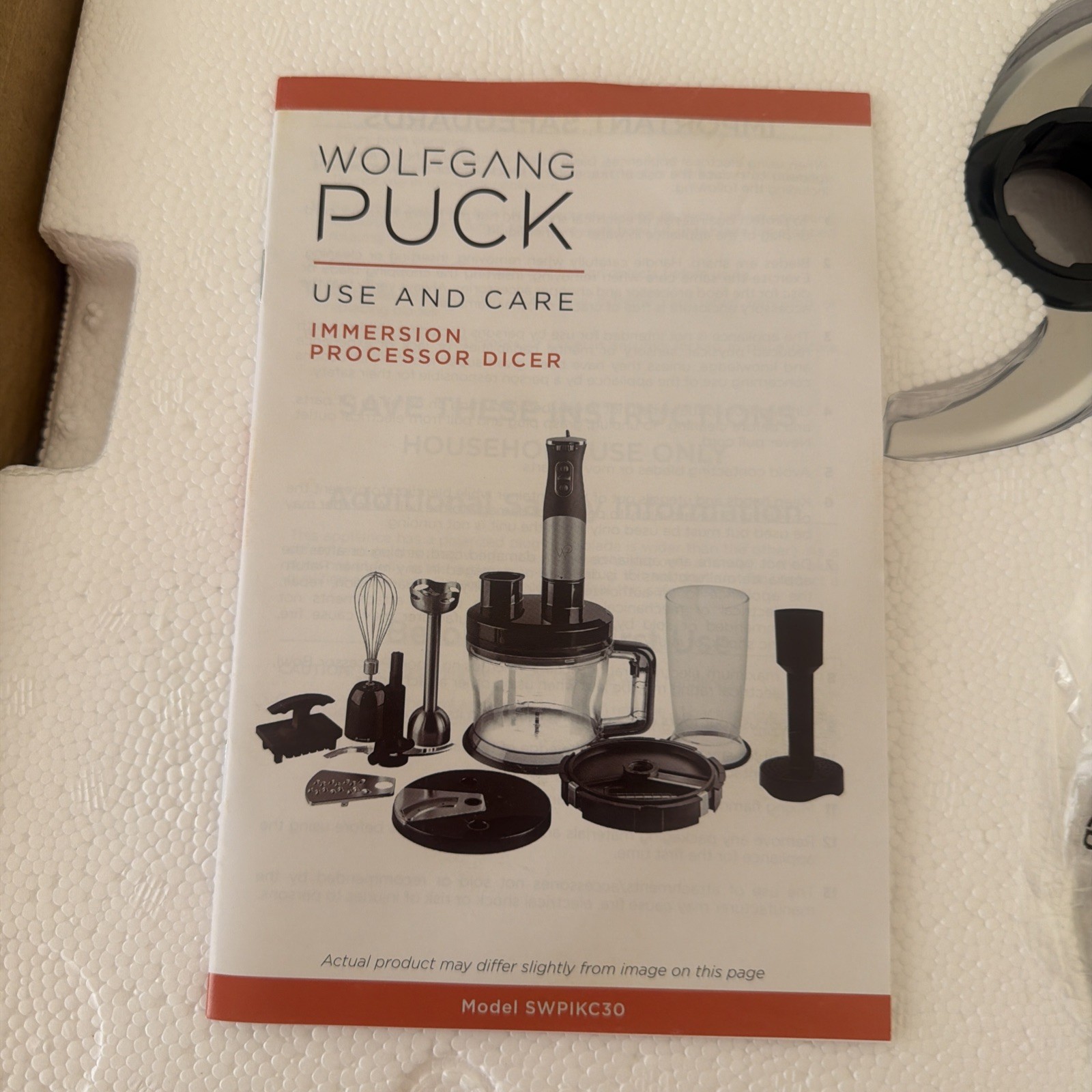 Wolfgang Puck 7-in-1 Immersion Blender with 12-Cup Food Processor NOB