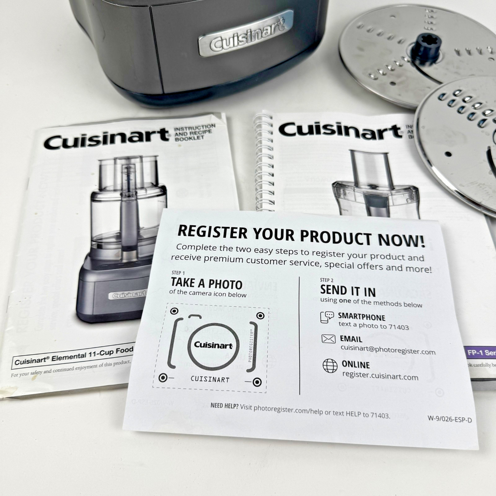 Cuisinart FP-8GMP1 Elemental 8-Cup Food Processor FP-1 Series Gunmetal Gray