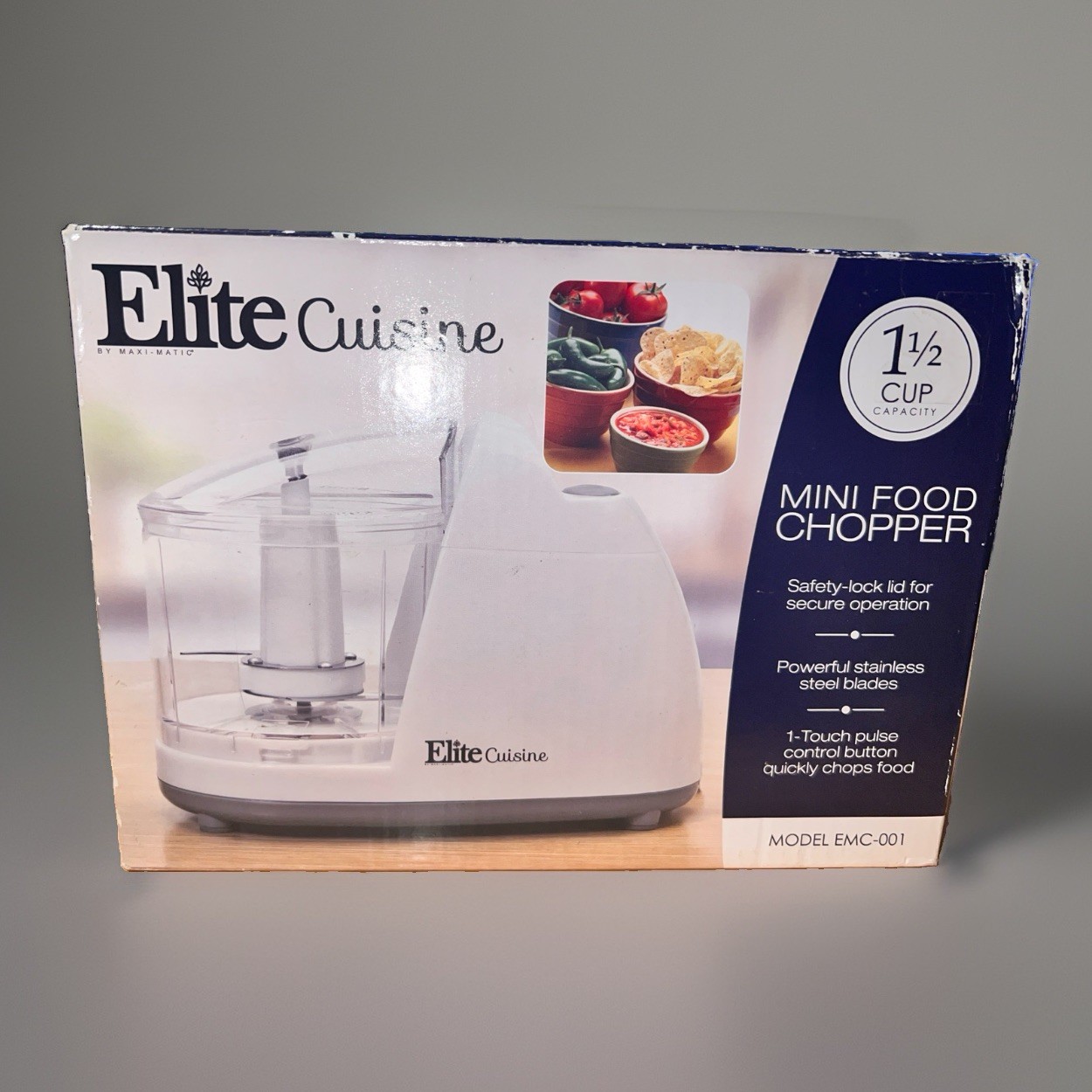 Maxi-Matic-Elite Cuisine-Model EMC-001 – 1.5 Cup Capacity Food Chopper