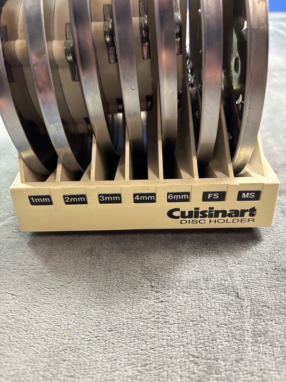 Cuisinart DLC-7 Super Pro Food Processor 7 Piece Disc Blade Set & Holder