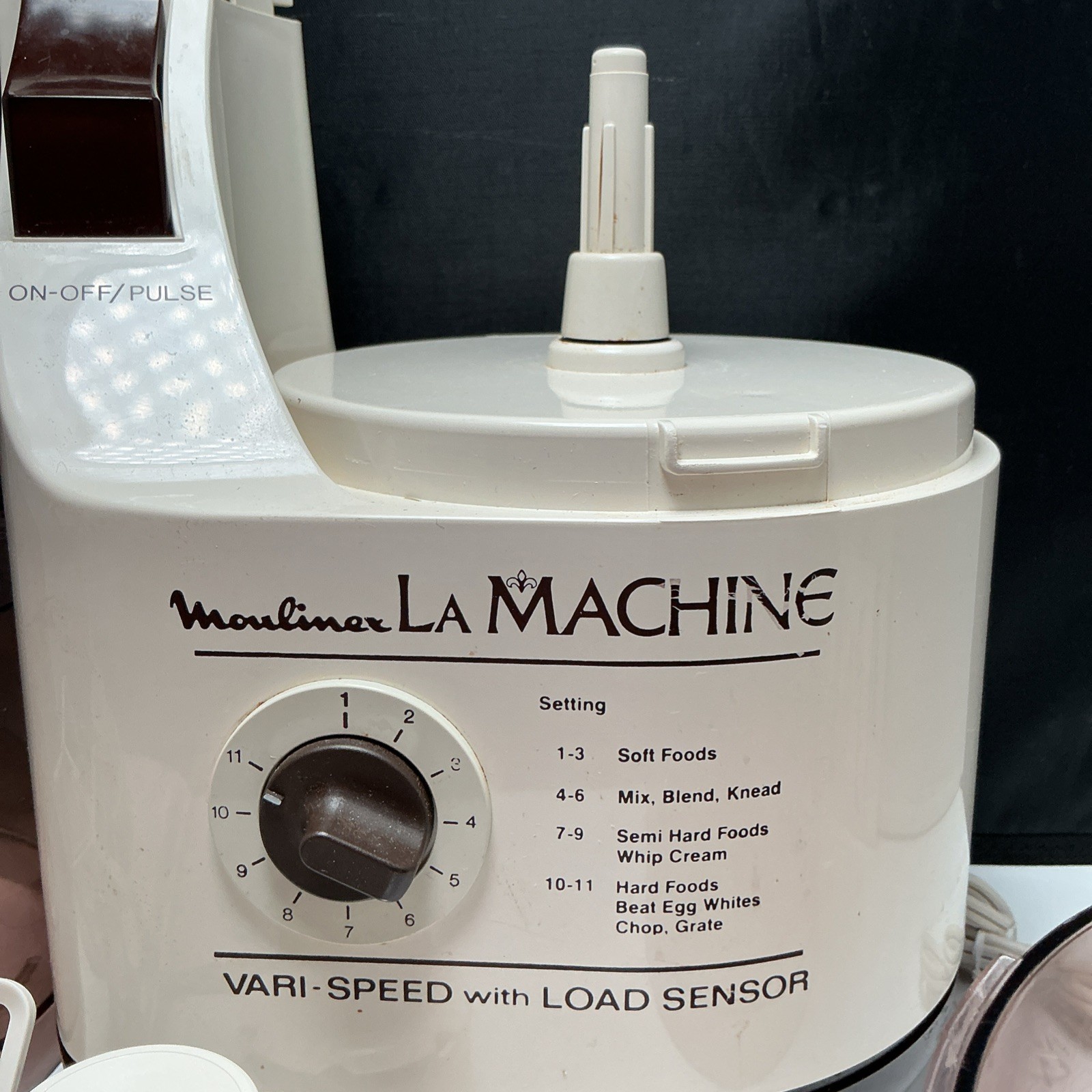 La Machine Food Processor Model LM5 Moulinex 375w Vintage 1970s 7 Piece Tested