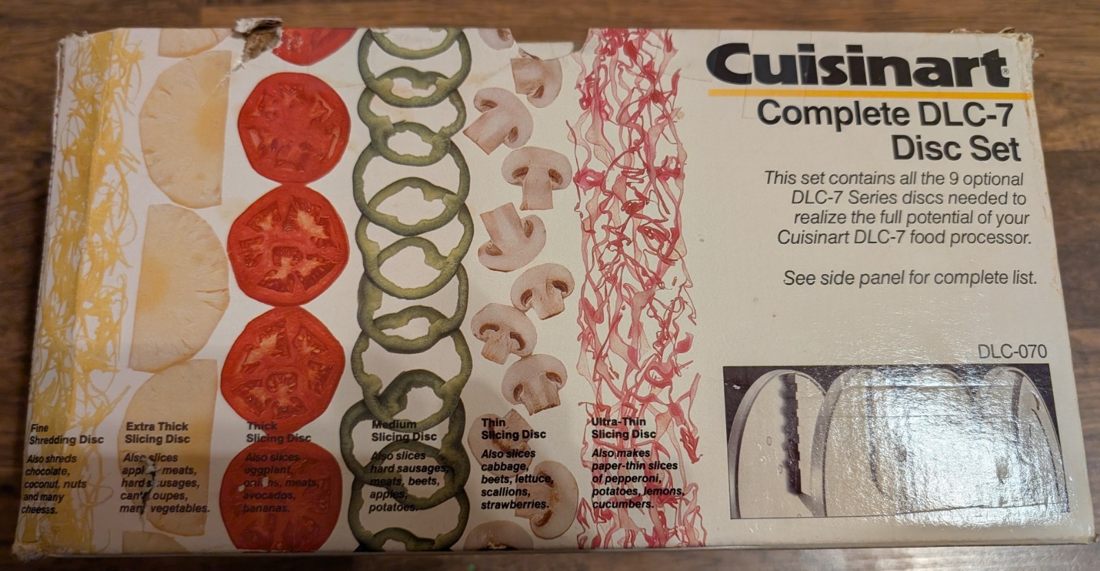 Cuisinart Complete DLC-7, 9 disc set DLC-070 Discs Open Box – FULL set
