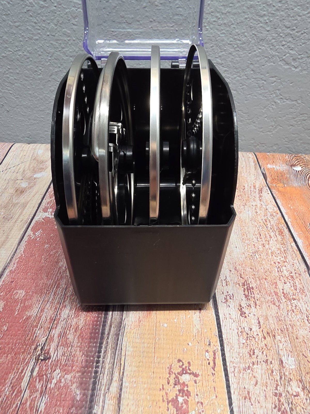 NINJA Food Processor Disc Blade SET OF 4 with Storage Box Container