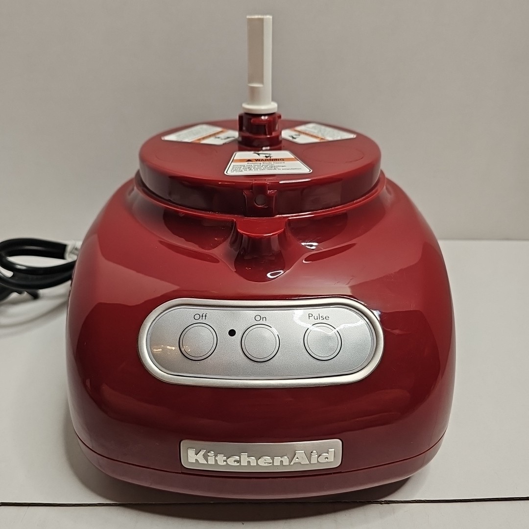 Kithenaid Food Processor 9 Cup Base Only No ATTACHMENTS KFP740QGC1 Red