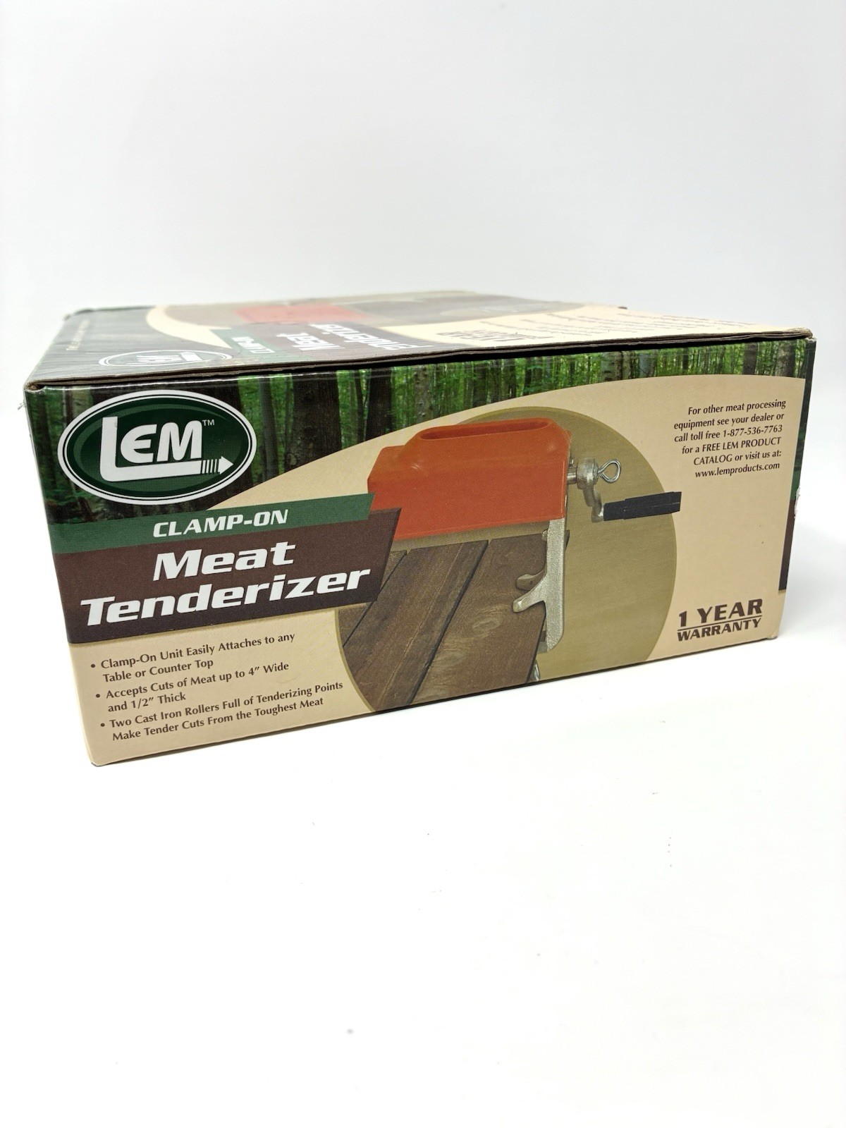 LEM Products Manual Clamp-On Meat Tenderizer New Open Box Wild Game Processing