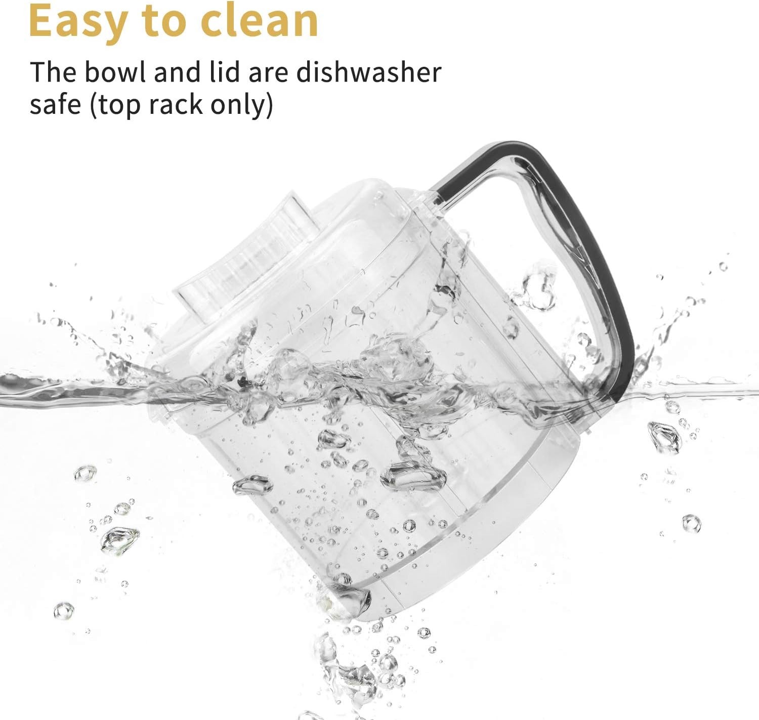 Electric Mini Food Processor with 200 Watts 2-Cup Prep Bowl for Mincing